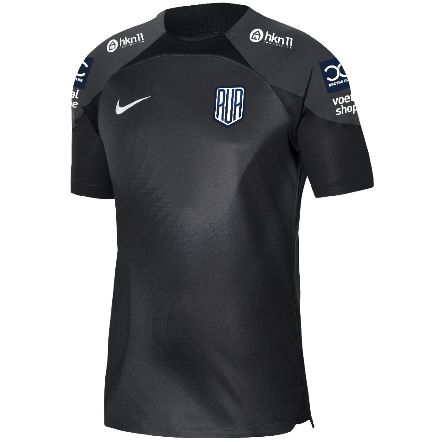 Goalkeeper Shirt Senior Short Sleeve RU Auderghem Black