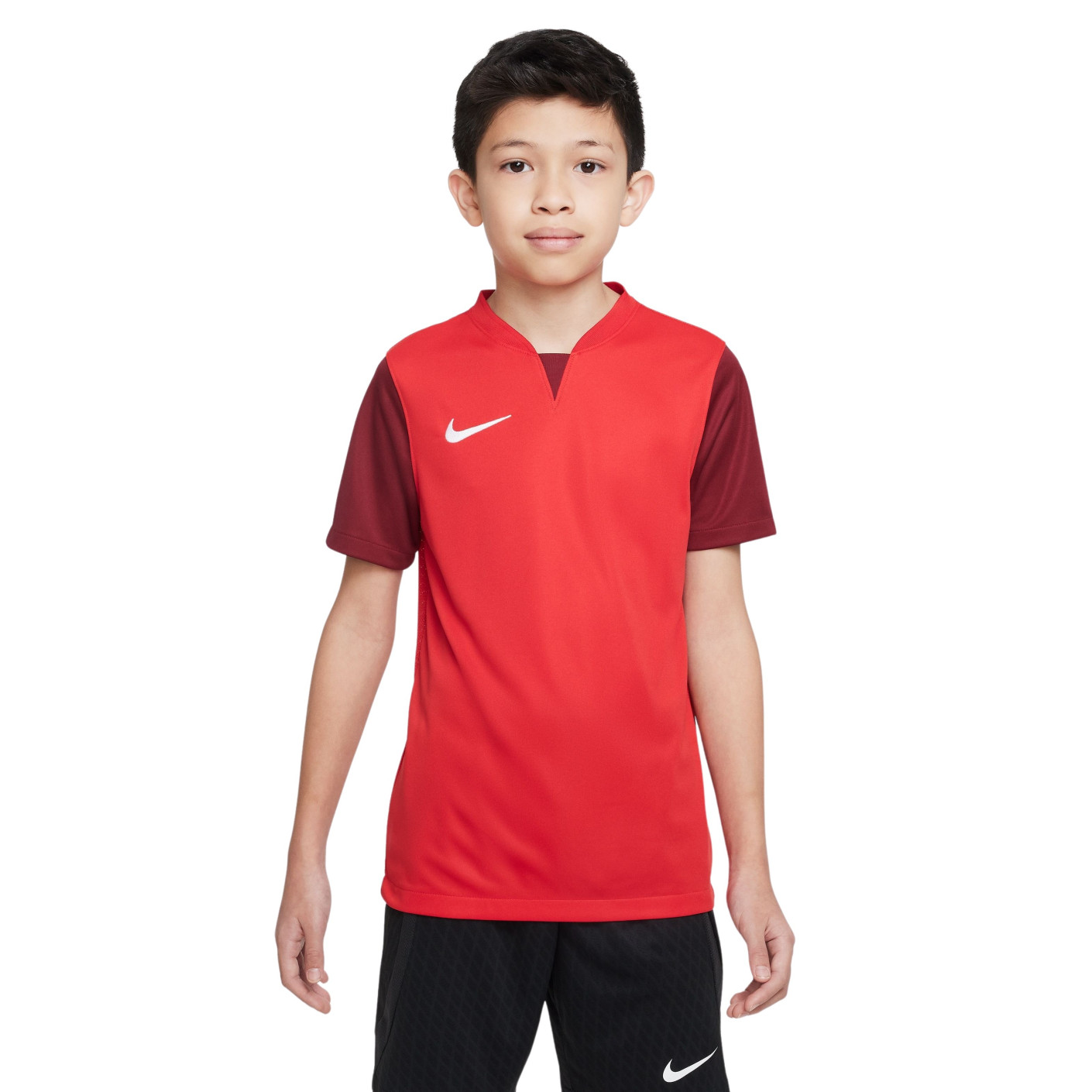 Nike Dri-Fit Trophy V Maillot d'Entraînement Enfants Rouge Blanc