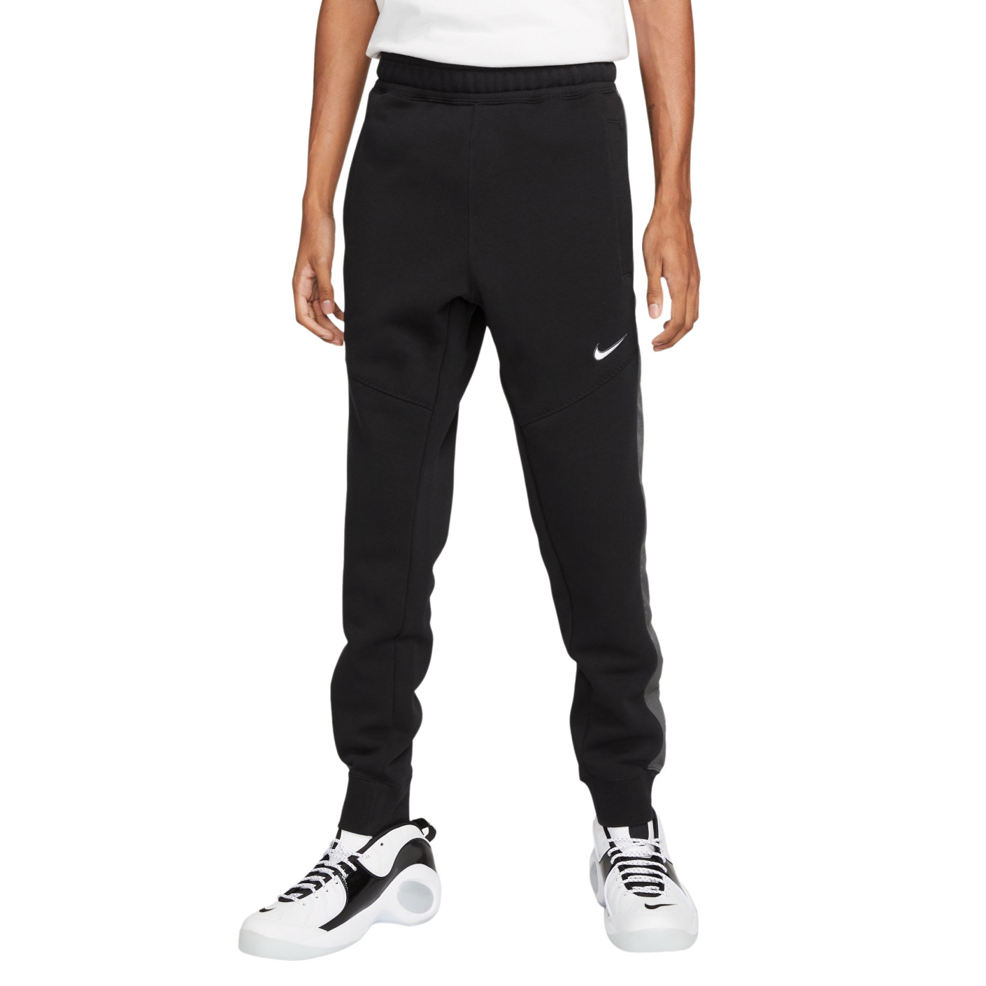 Nike Sportswear Fleece Pantalon de Jogging Noir Gris Blanc