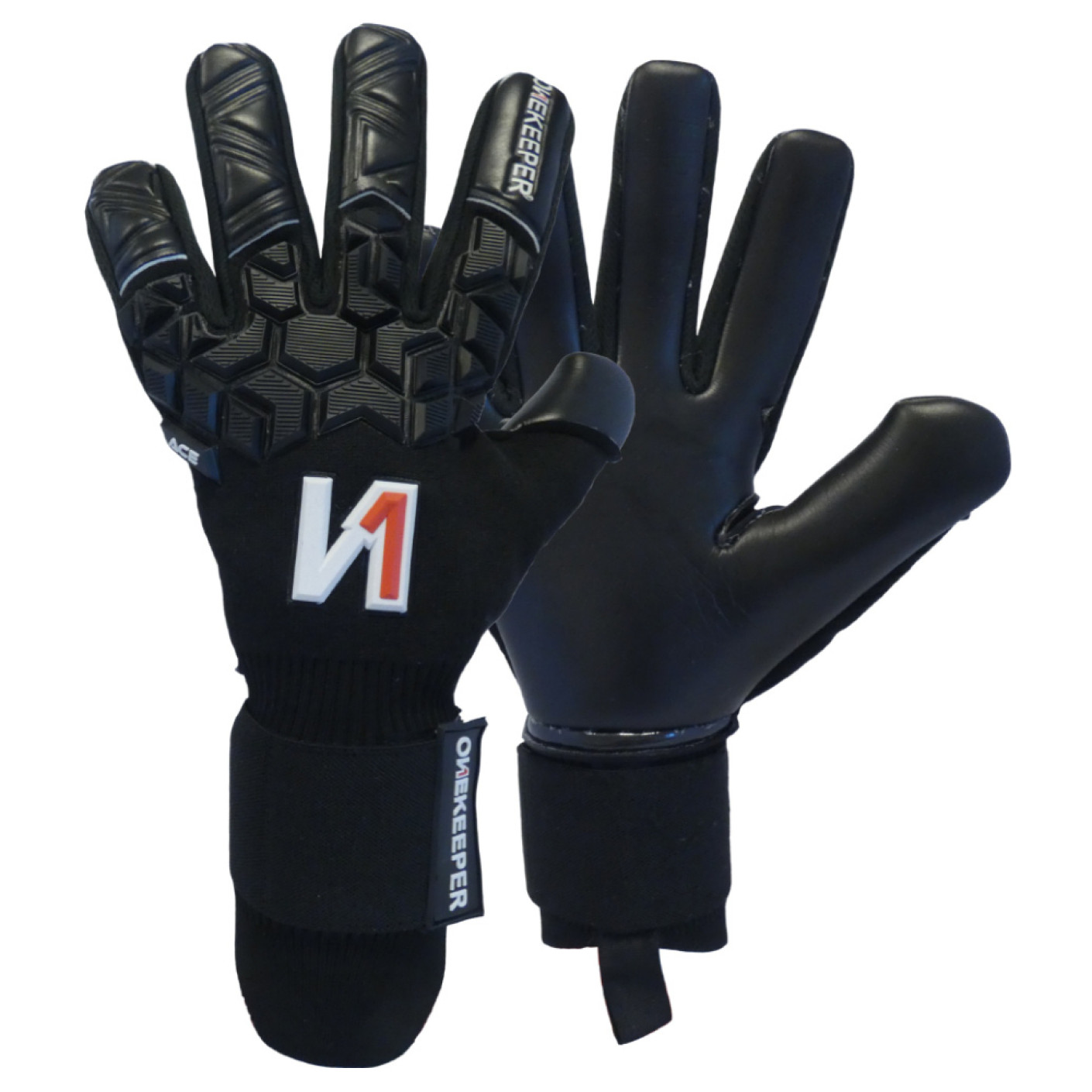 Onekeeper Ace Black Keepershandschoenen Zwart
