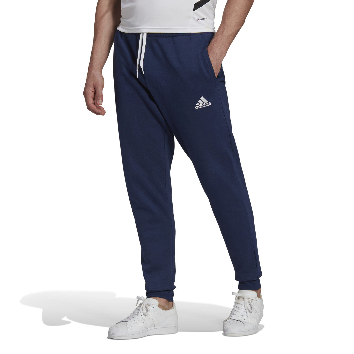 adidas Entrada 22 Sweat Pantalon d'Entraînement Bleu Foncé Blanc