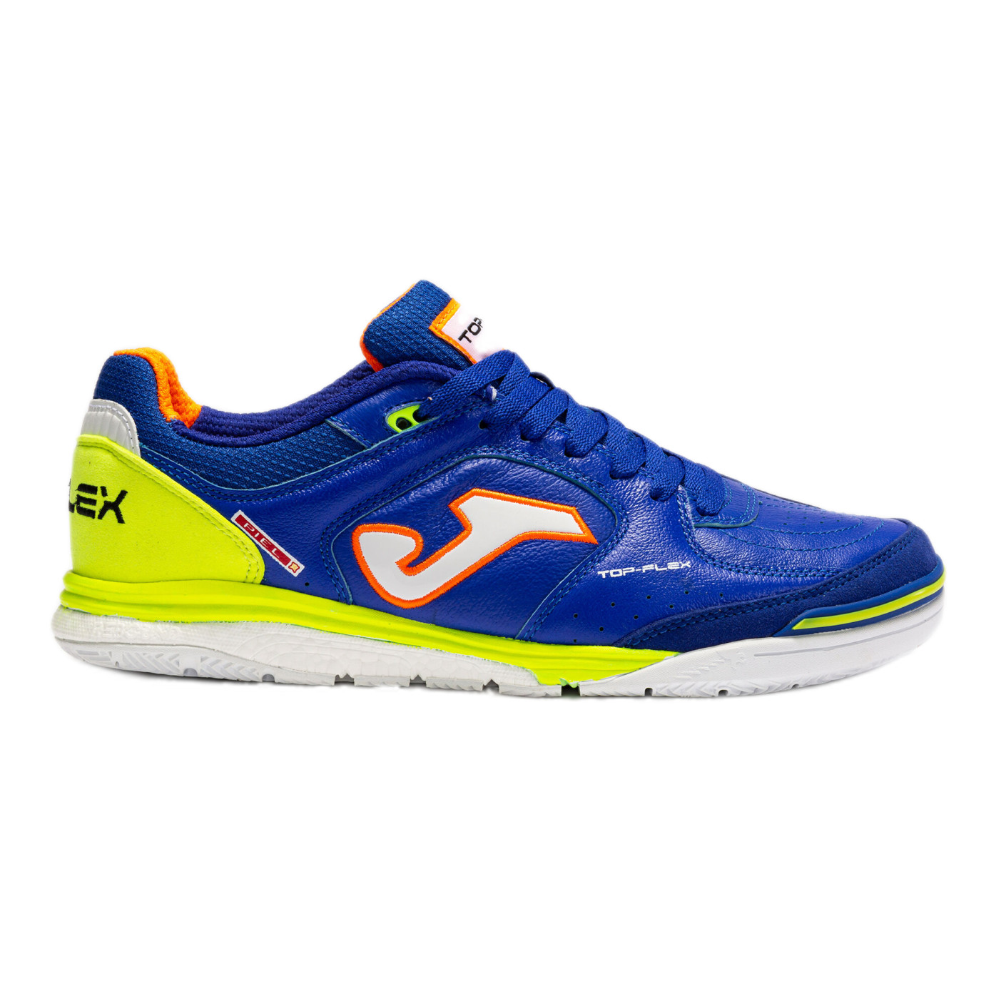 Joma Top Flex Rebound Chaussures de Football en Salle (IN) Bleu Jaune Blanc Orange