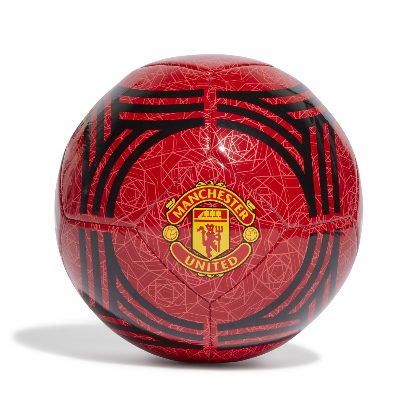 adidas Manchester United Club Ballon de Foot Taille 5 2023-2024 Rouge Noir  