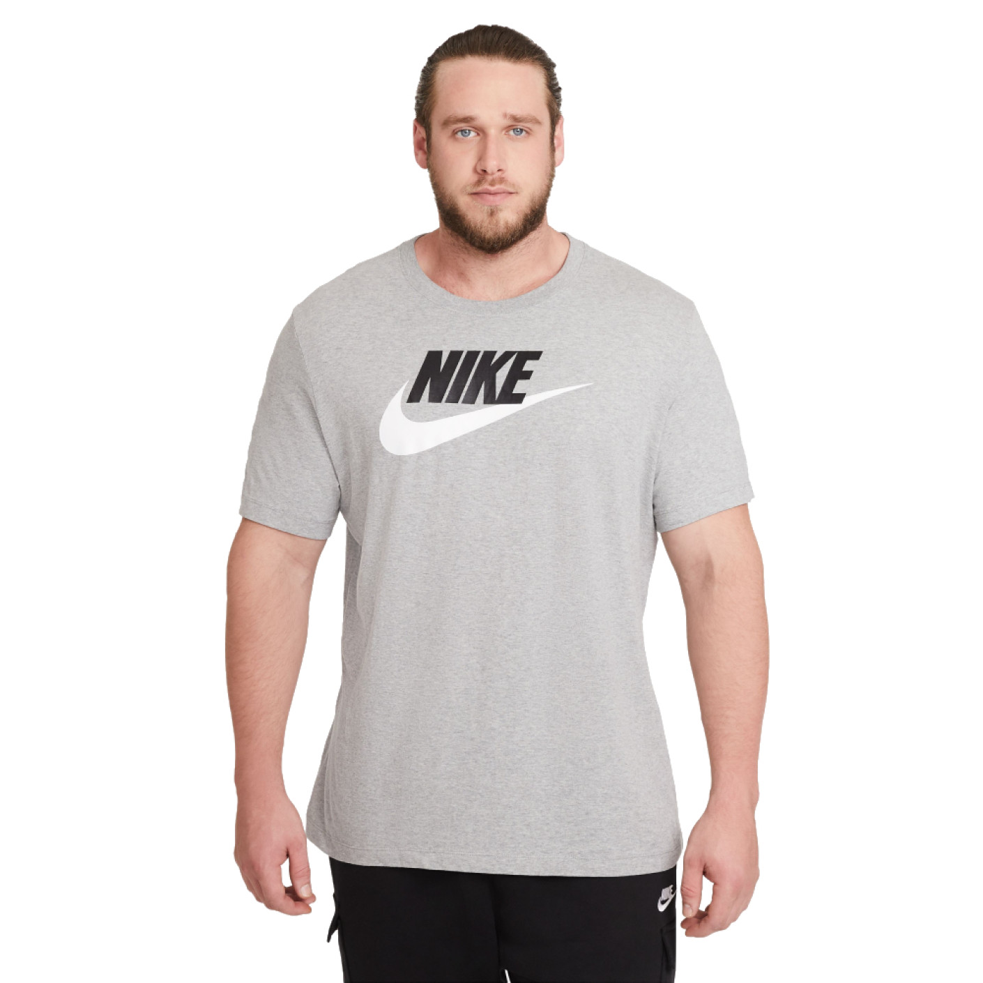Nike NSW Icon Futura T-Shirt Grijs Zwart Wit