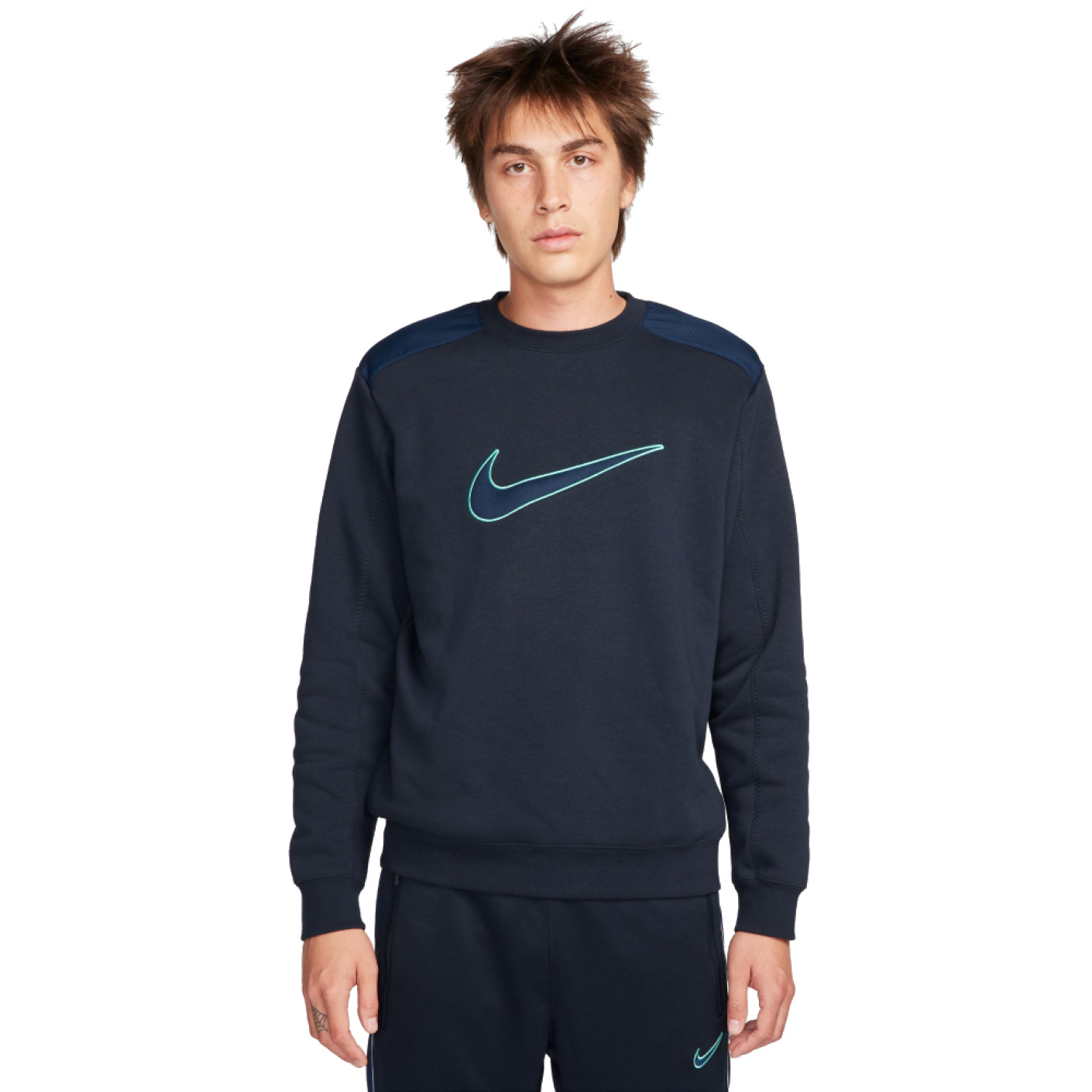 Nike Sportswear Fleece Sweat-Shirt Bleu Foncé