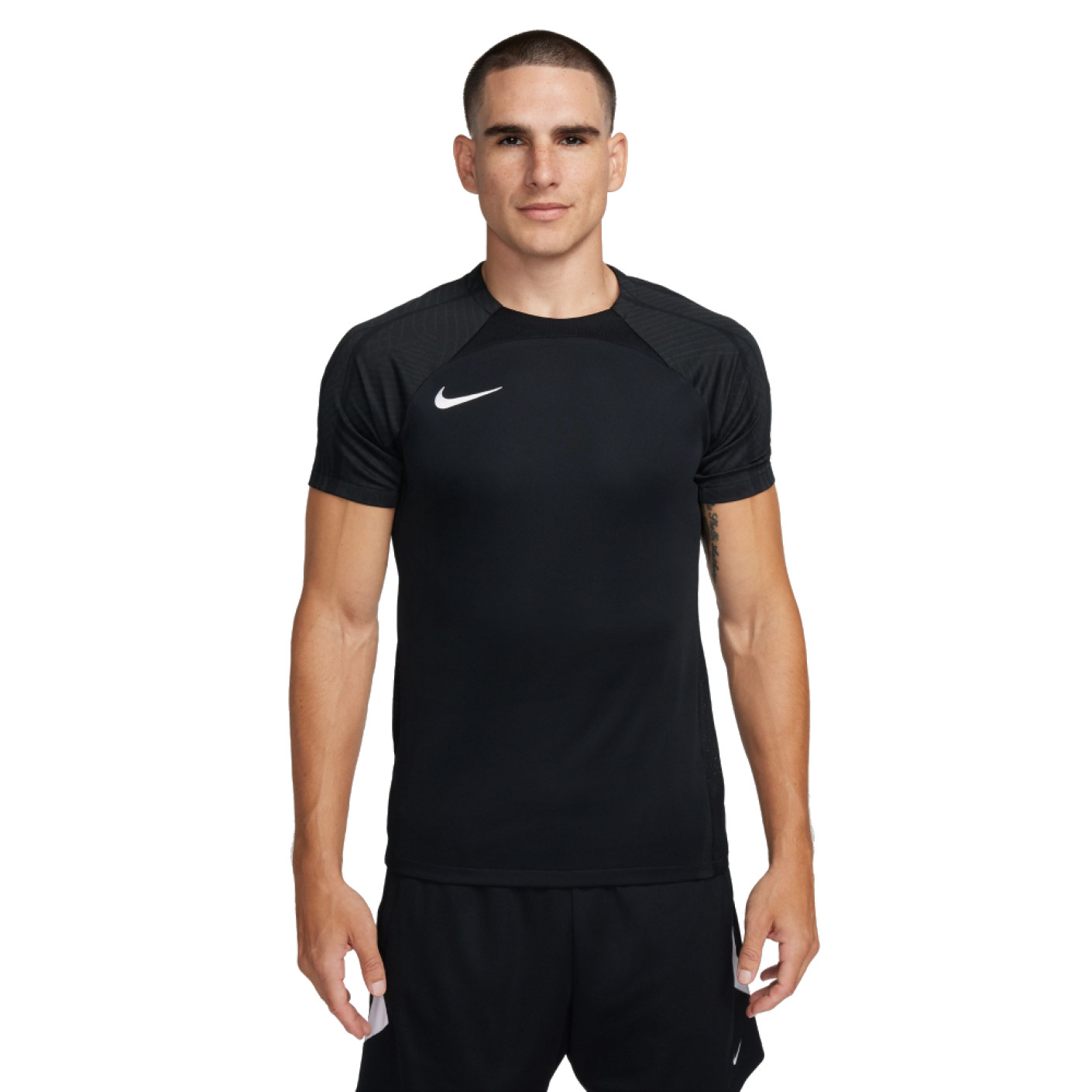 Nike Dri-FIT Strike III Maillot de Foot Noir Blanc
