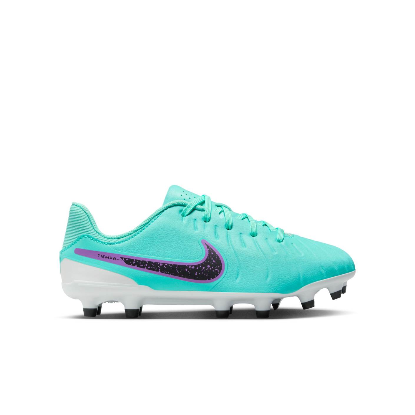 Nike Tiempo Legend 10 Academy Gras / Kunstgras Voetbalschoenen (MG) Kids Turquiose Zwart Paars