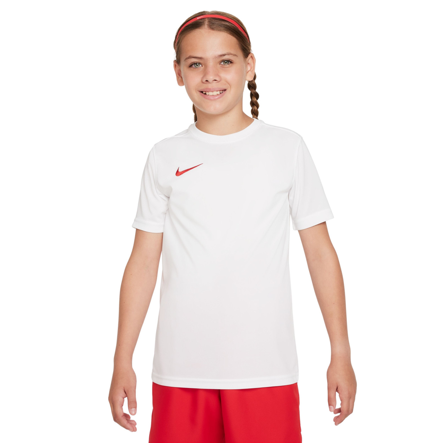 Nike Park VII Maillot de Foot Enfants Blanc Rouge