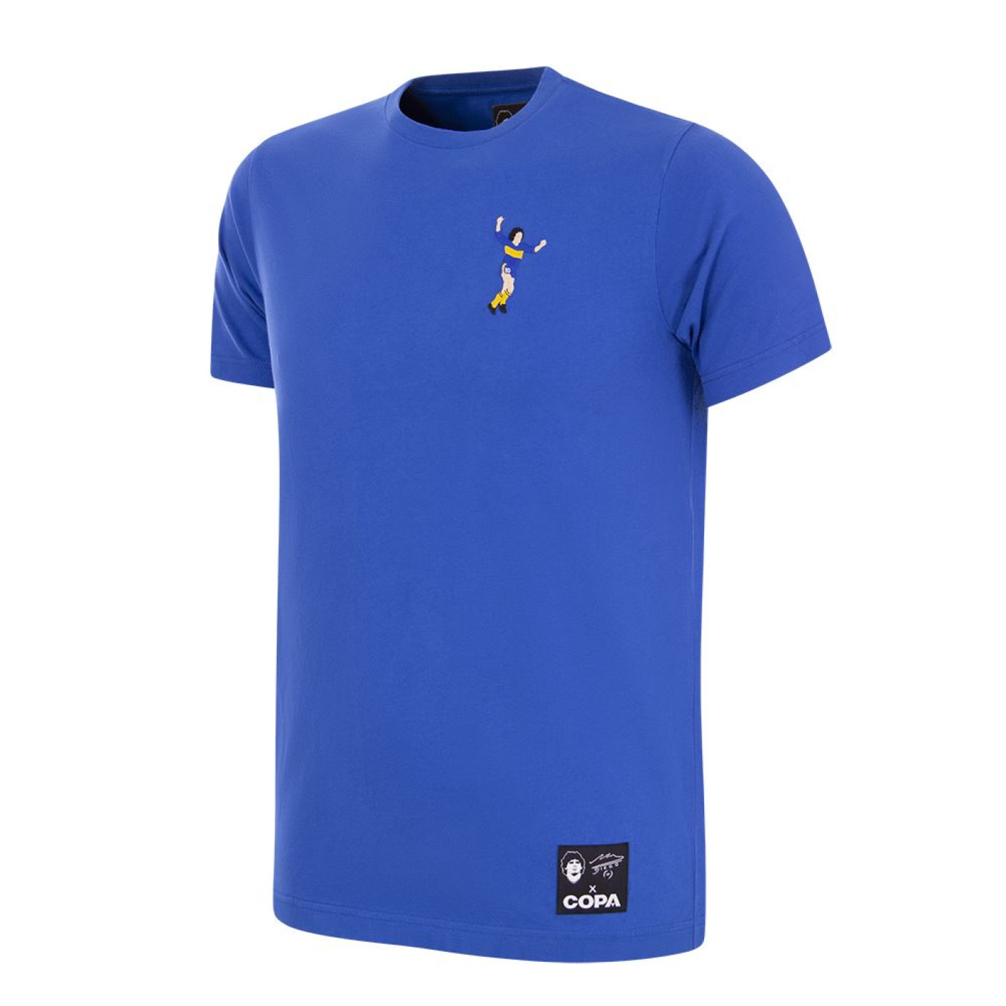 COPA Maradona X Boca Embroidery T-Shirt Bleu