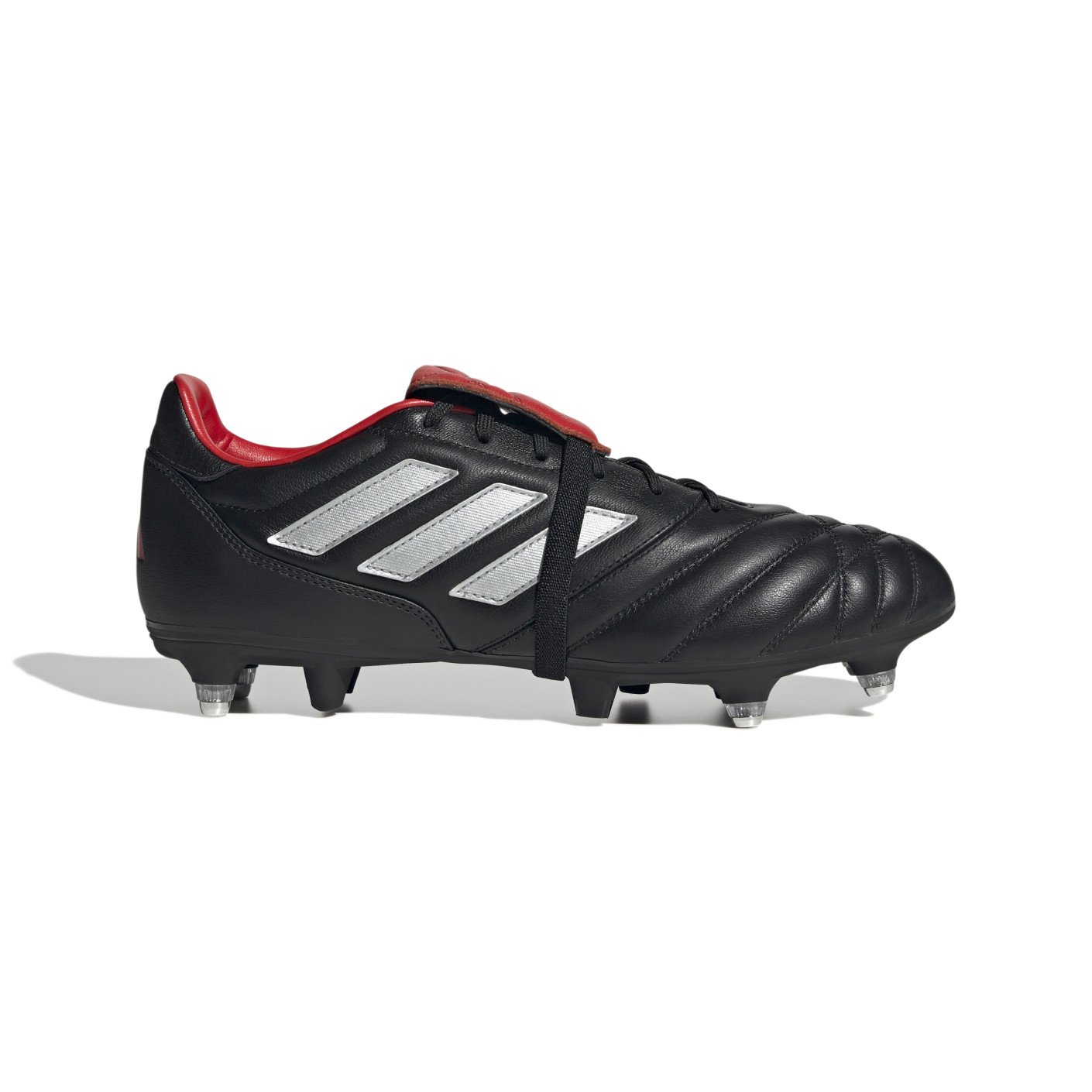 adidas Copa Gloro Crampons Vissés Chaussures de Foot (SG) Noir Argenté Rouge