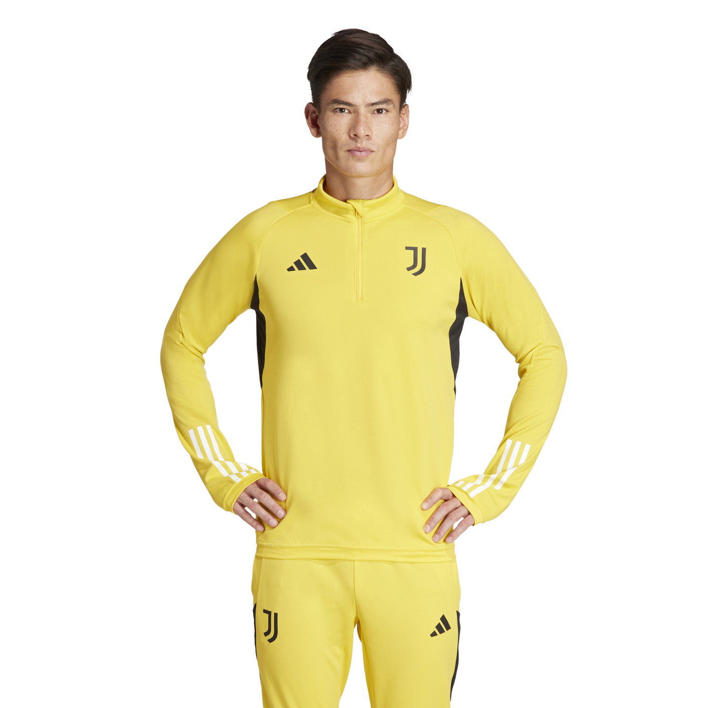 adidas Juventus Haut d'Entraînement 1/4-Zip 2023-2024 Jaune Noir