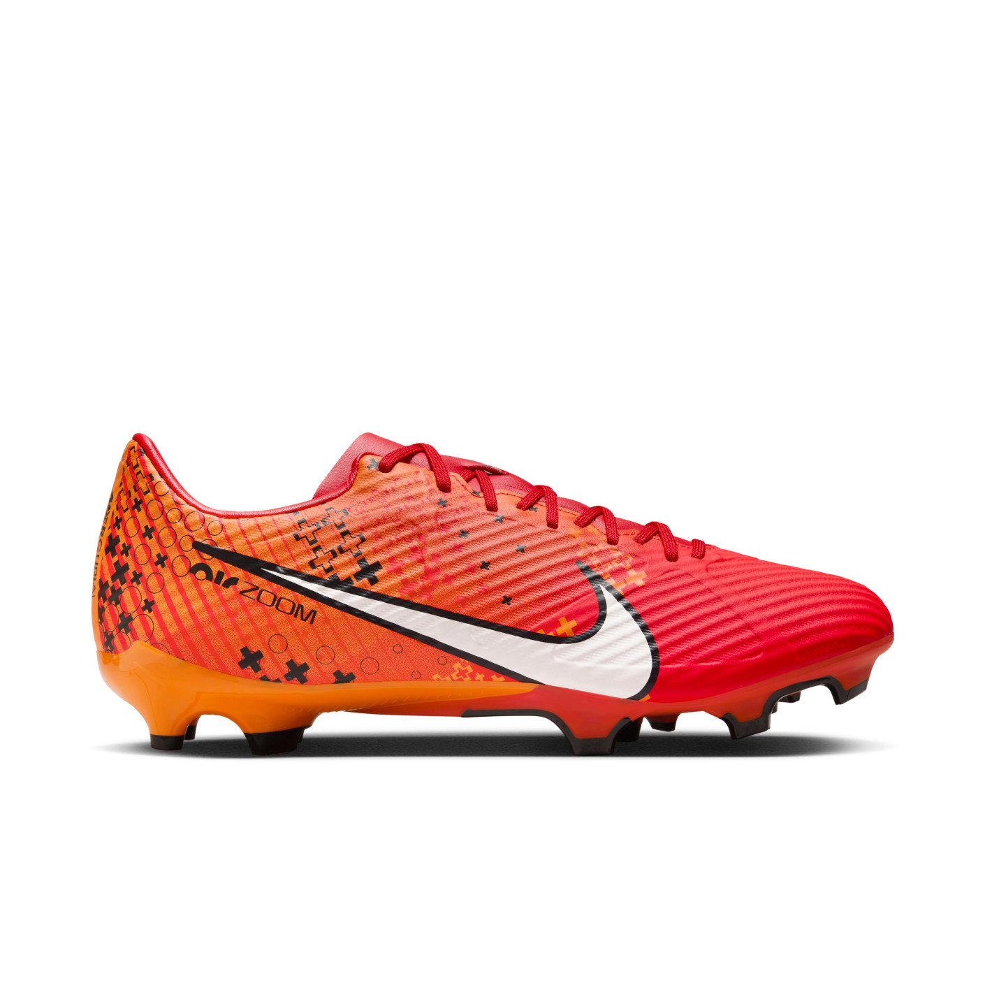 Nike Zoom Mercurial Vapor 15 Academy MDS Gazon Naturel Gazon Artificiel Chaussures de Foot (MG) Rouge Vif Orange Noir Blanc