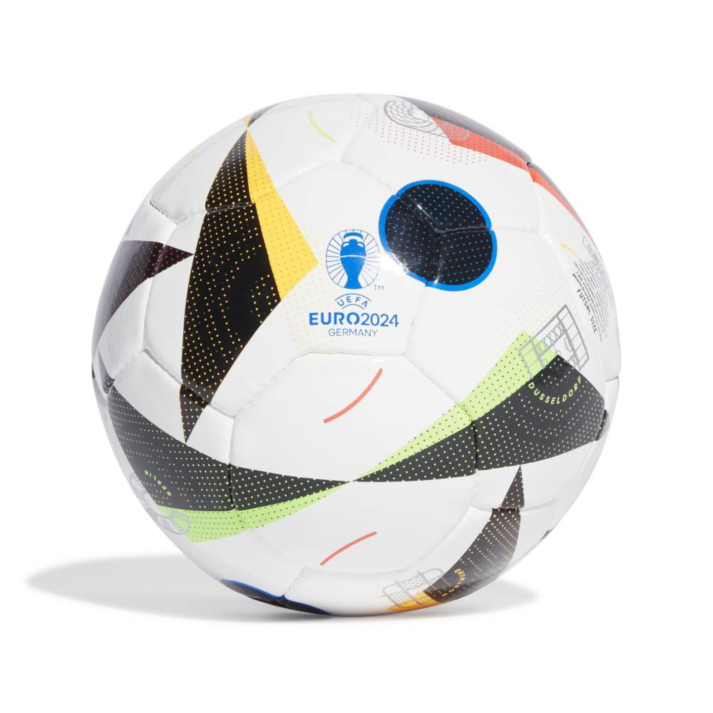 adidas EURO 2024 Fussballliebe Pro Futsal Ballon de Foot Taille 4 Blanc Noir Multicolore