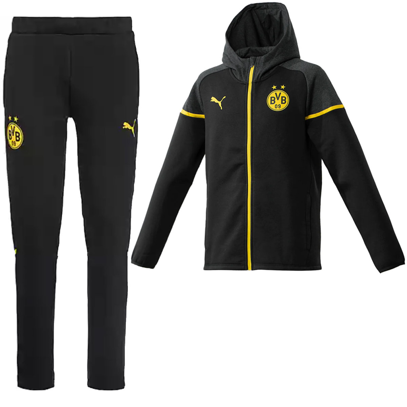 PUMA Borussia Dortmund Casual Survêtement 2023-2024 Noir Jaune