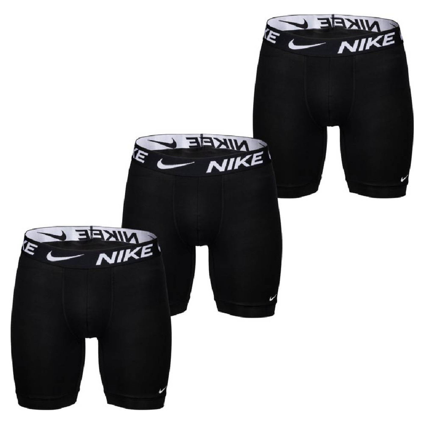 Nike Dri FIT Ultra Stretch Micro Long Boxer Shorts 3 Pack Noir Blanc Voetbalshop.be