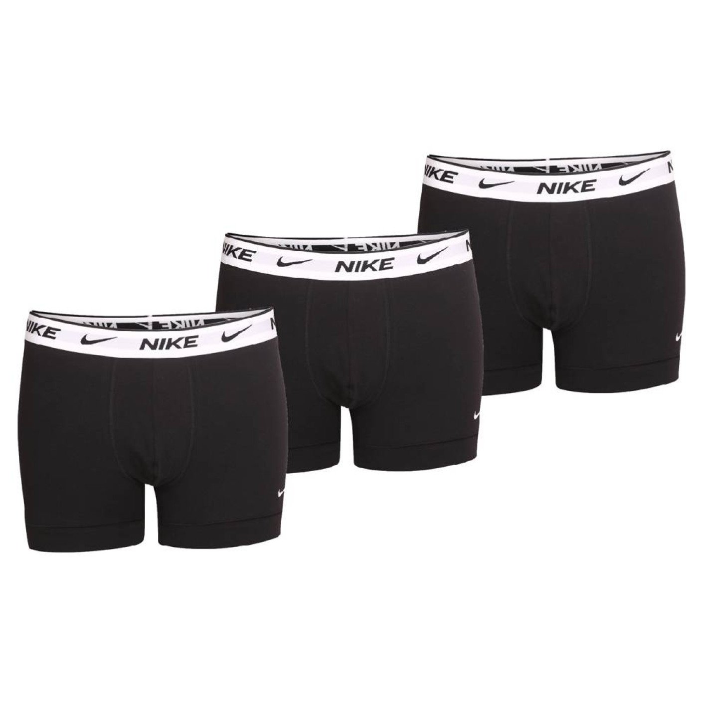 Nike Everyday Cotton Boxershort Trunk 3-Pack Noir Blanc