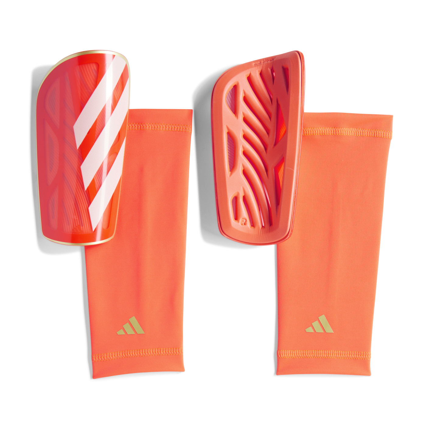 adidas Tiro League Protège-Tibias Rouge Blanc Doré