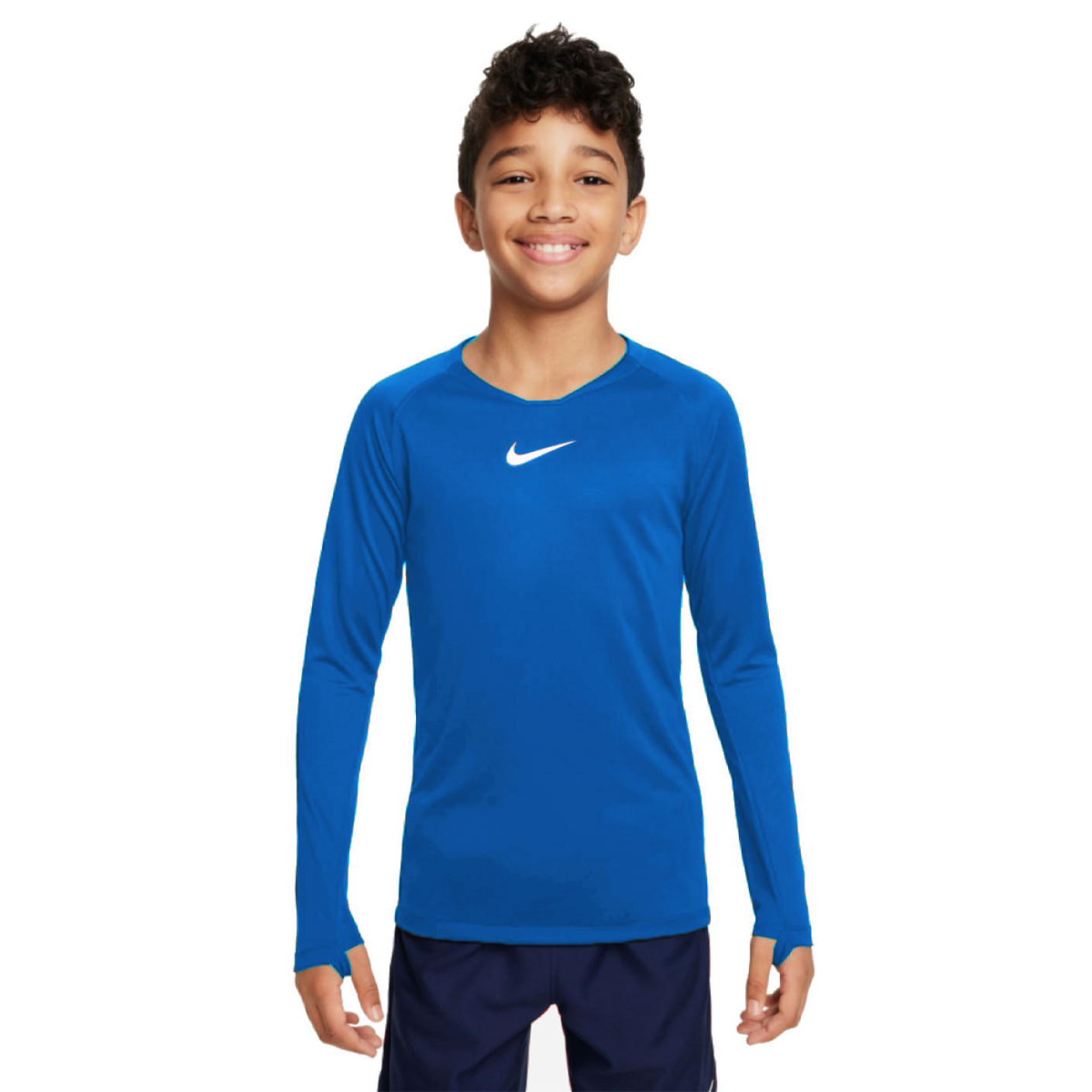 Nike Dri-FIT Park Sous-Maillot Manches Longues Enfants Bleu Royal