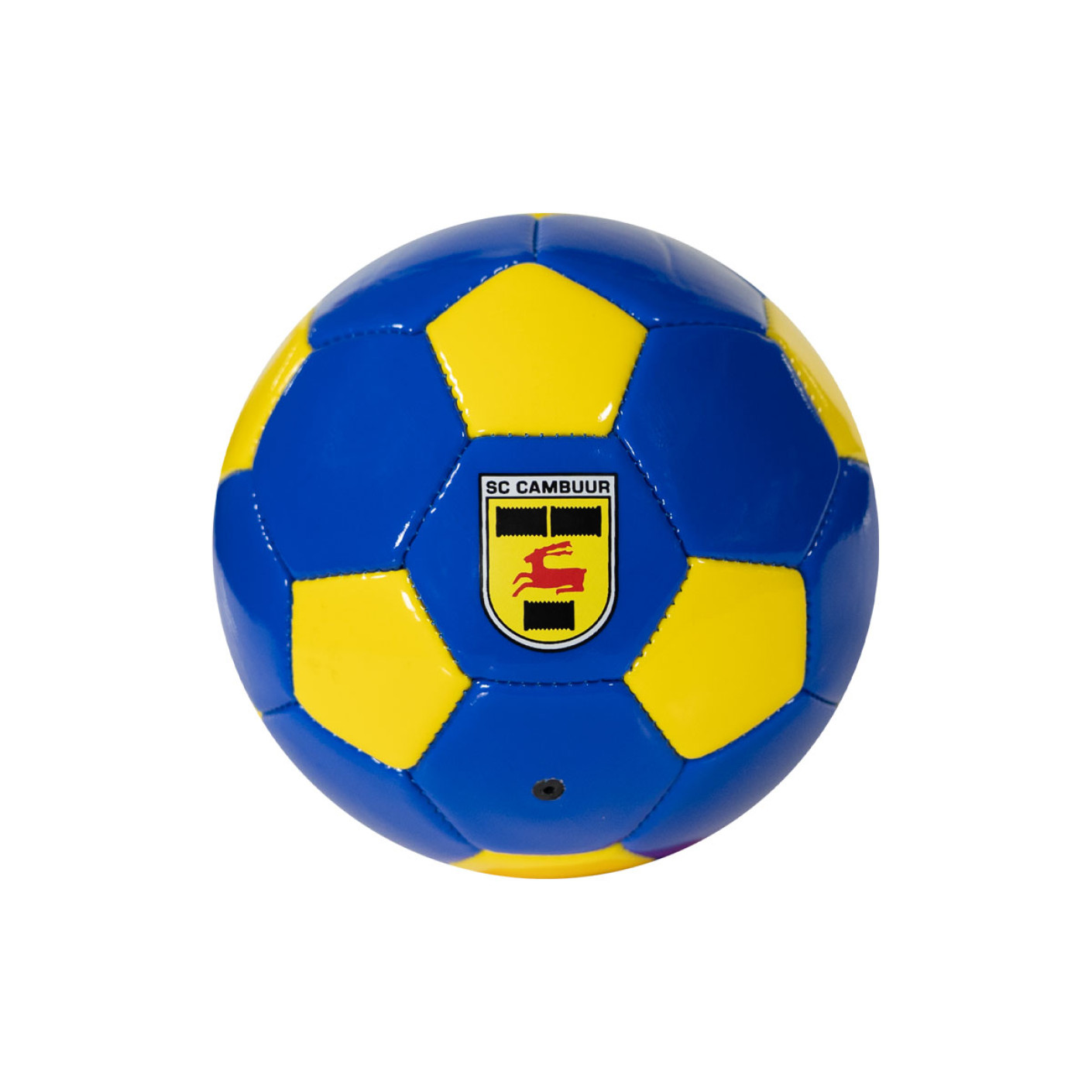 Mini ballon de football SC Cambuur taille 1 bleu jaune