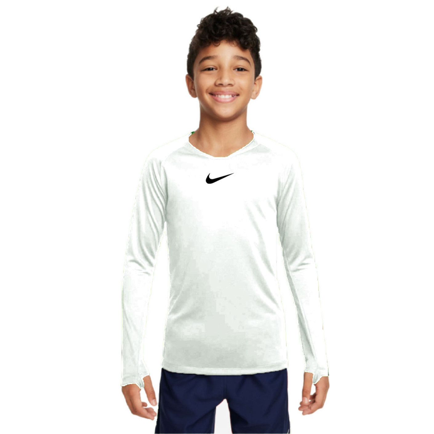 Nike Dri-FIT Park Sous Maillot Manches Longues Enfants Blanc