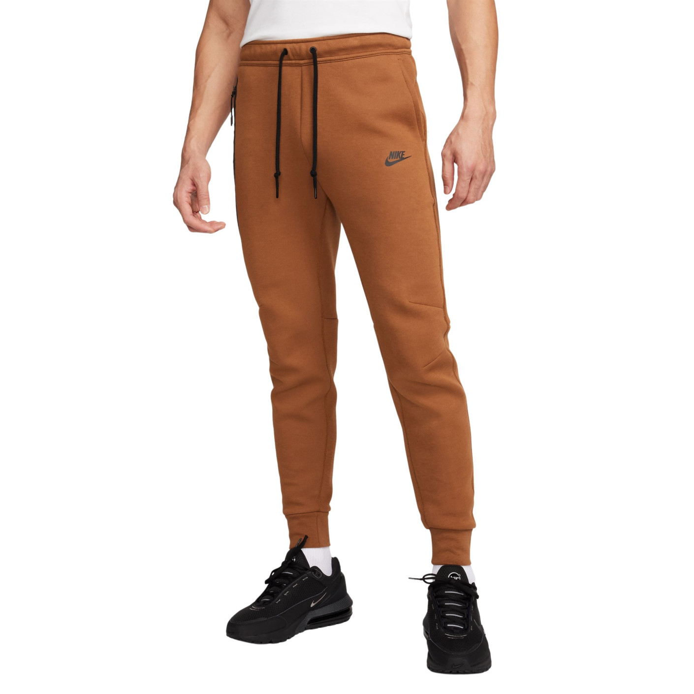 Nike Tech Fleece Sportswear Pantalon de Jogging Marron Noir Voetbalshop.be