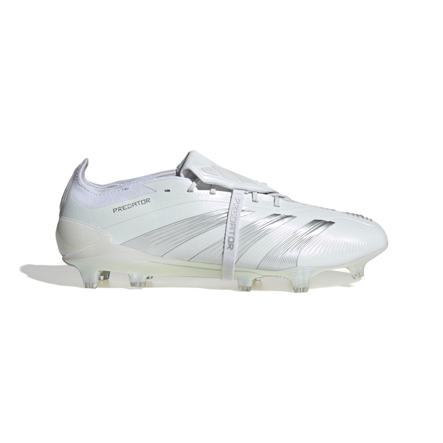 adidas Predator Elite FT Gazon Naturel Chaussures de Foot (FG) Blanc Argenté