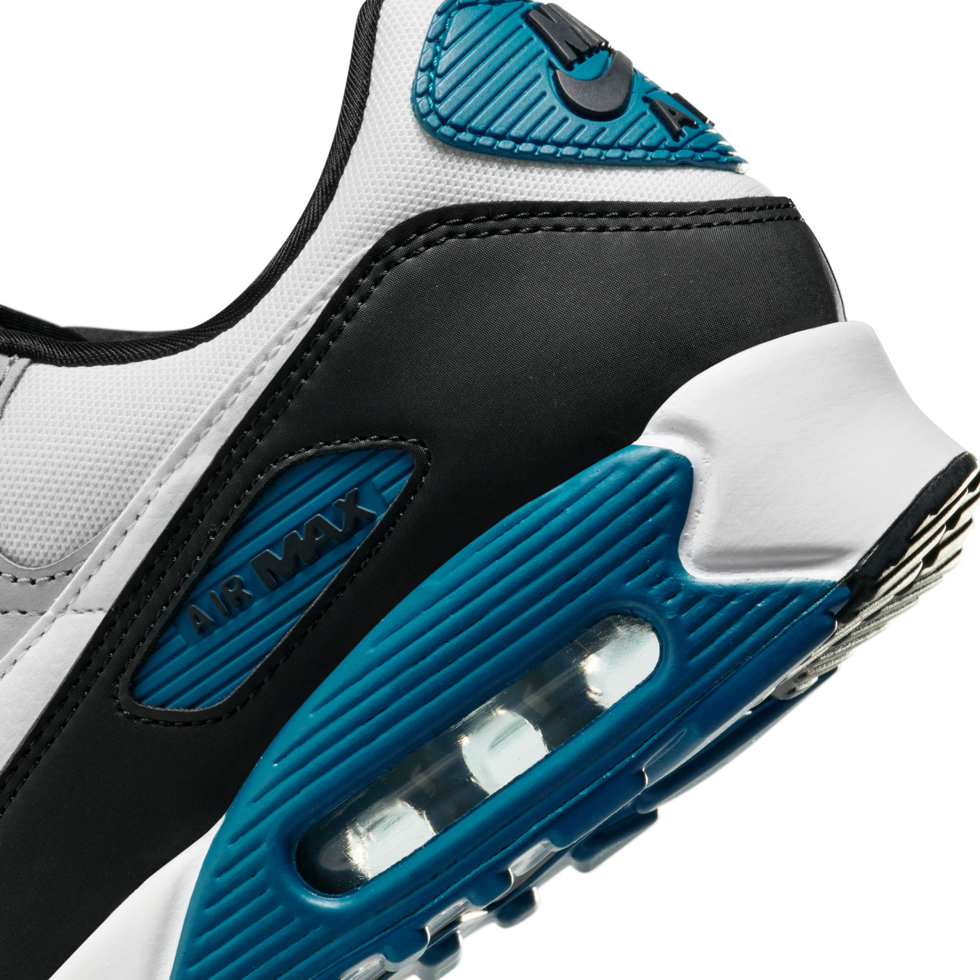 Nike Air Max 90 Sneakers Wit Grijs Zwart Blauw - Voetbalshop.be