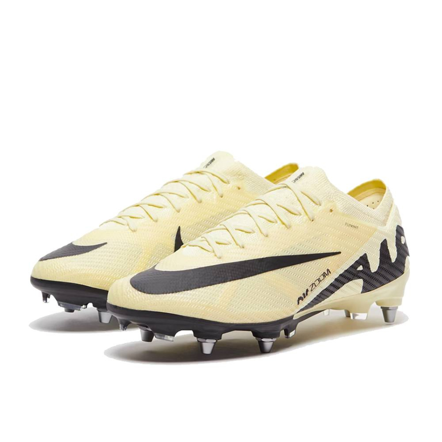 Nike Zoom Mercurial Vapor 15 Elite Crampons Vissés Chaussures de Foot (SG) Pro Player Jaune Noir