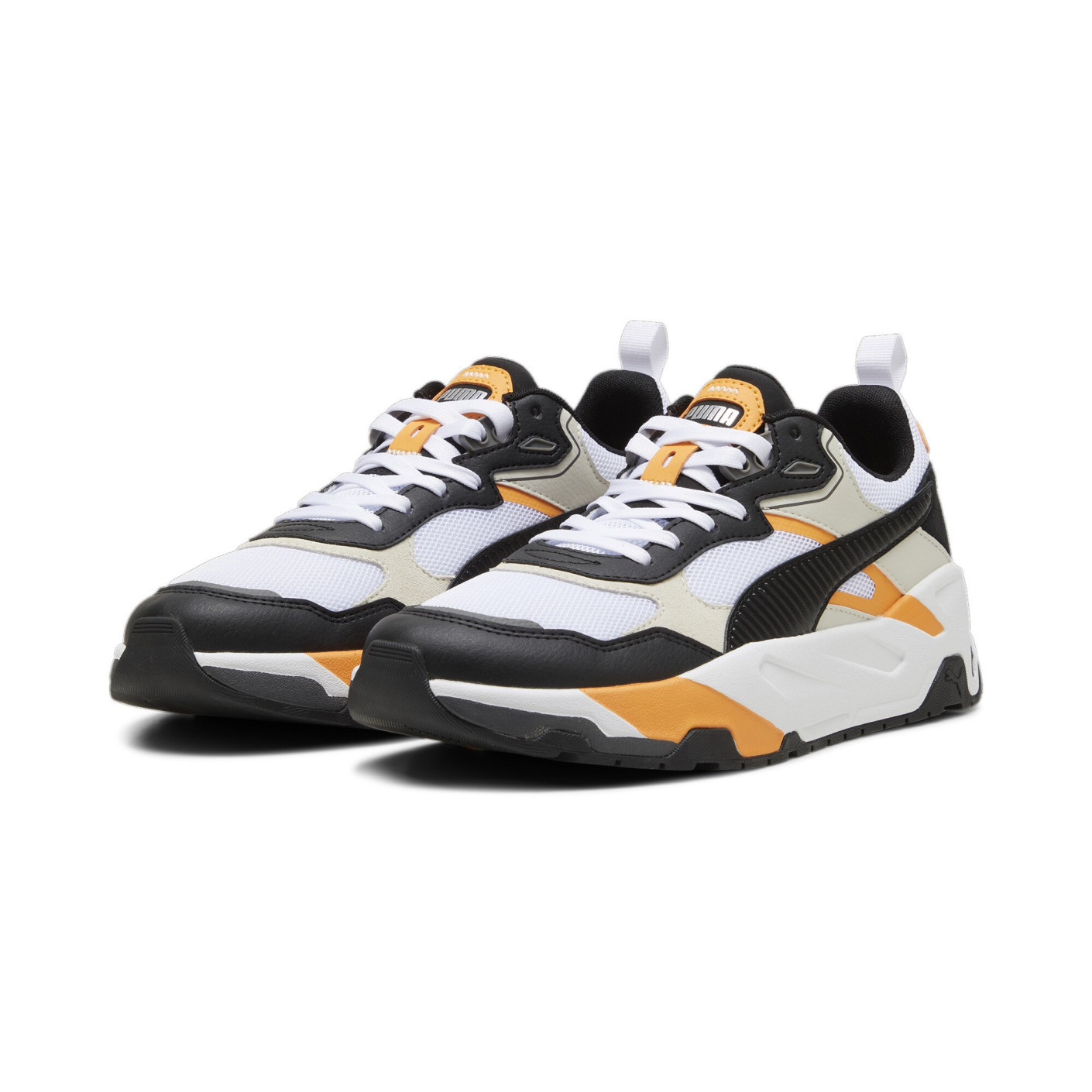 PUMA Trinity Baskets Blanc Noir Beige Orange