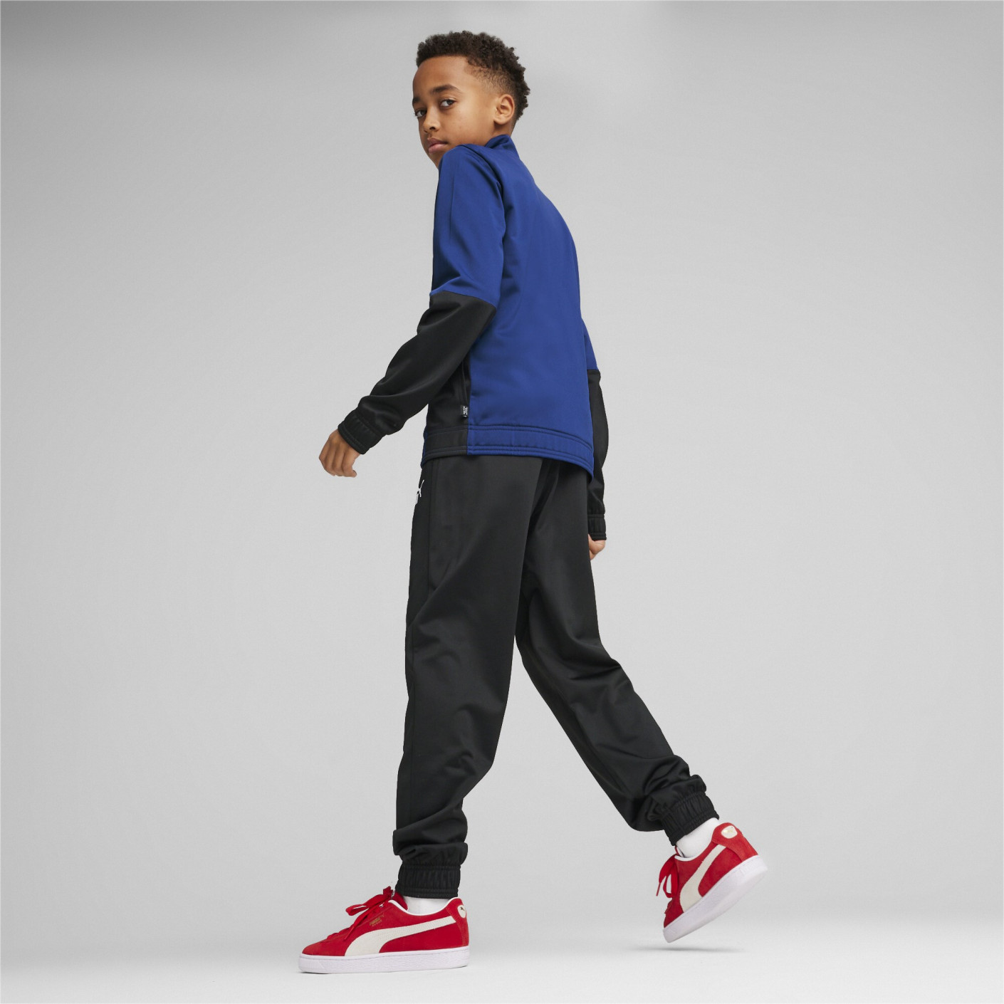 PUMA Colorblock Trainingspak Kids Donkerblauw Voetbalshop.be