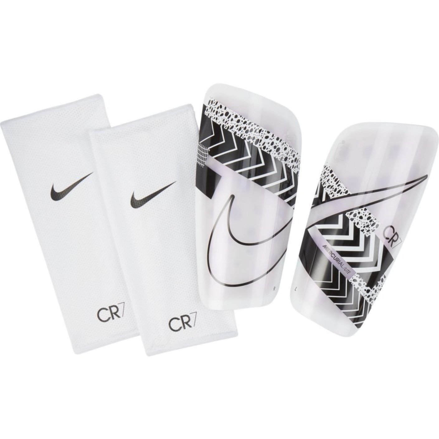 Nike CR7 Mercurial Lite Scheenbeschermers Wit Zwart