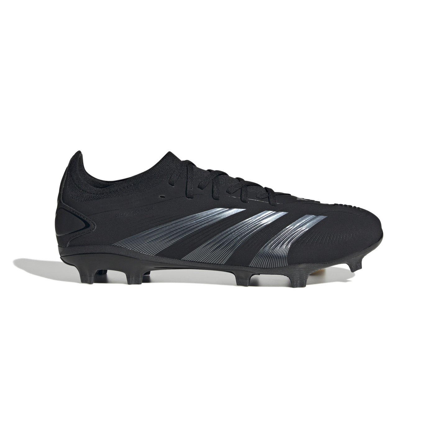adidas Predator Pro Gazon Naturel Chaussures de Foot FG Noir Gris Fonce