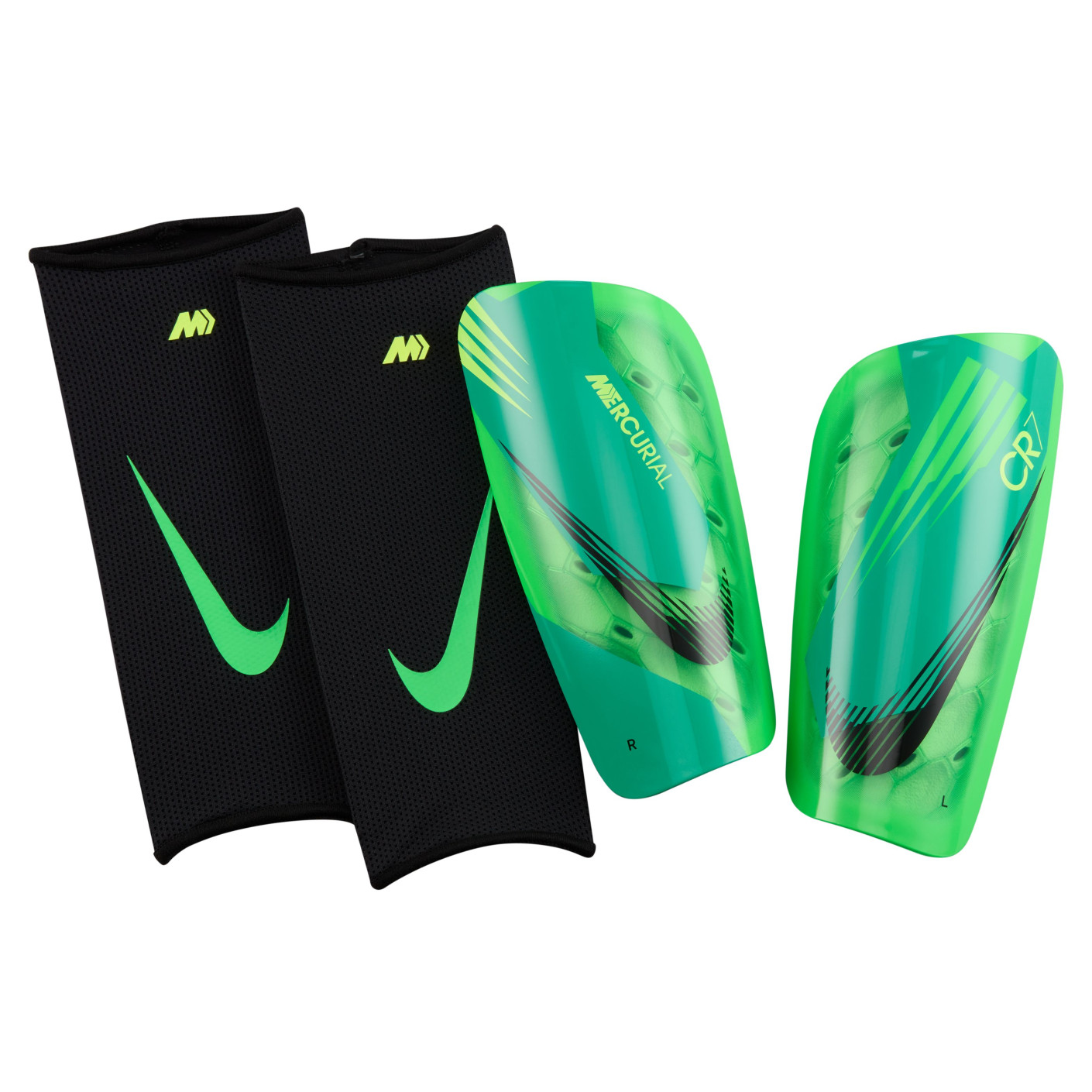 Nike CR7 Mercurial Lite Protège-Tibias Vert Vif Noir Vert