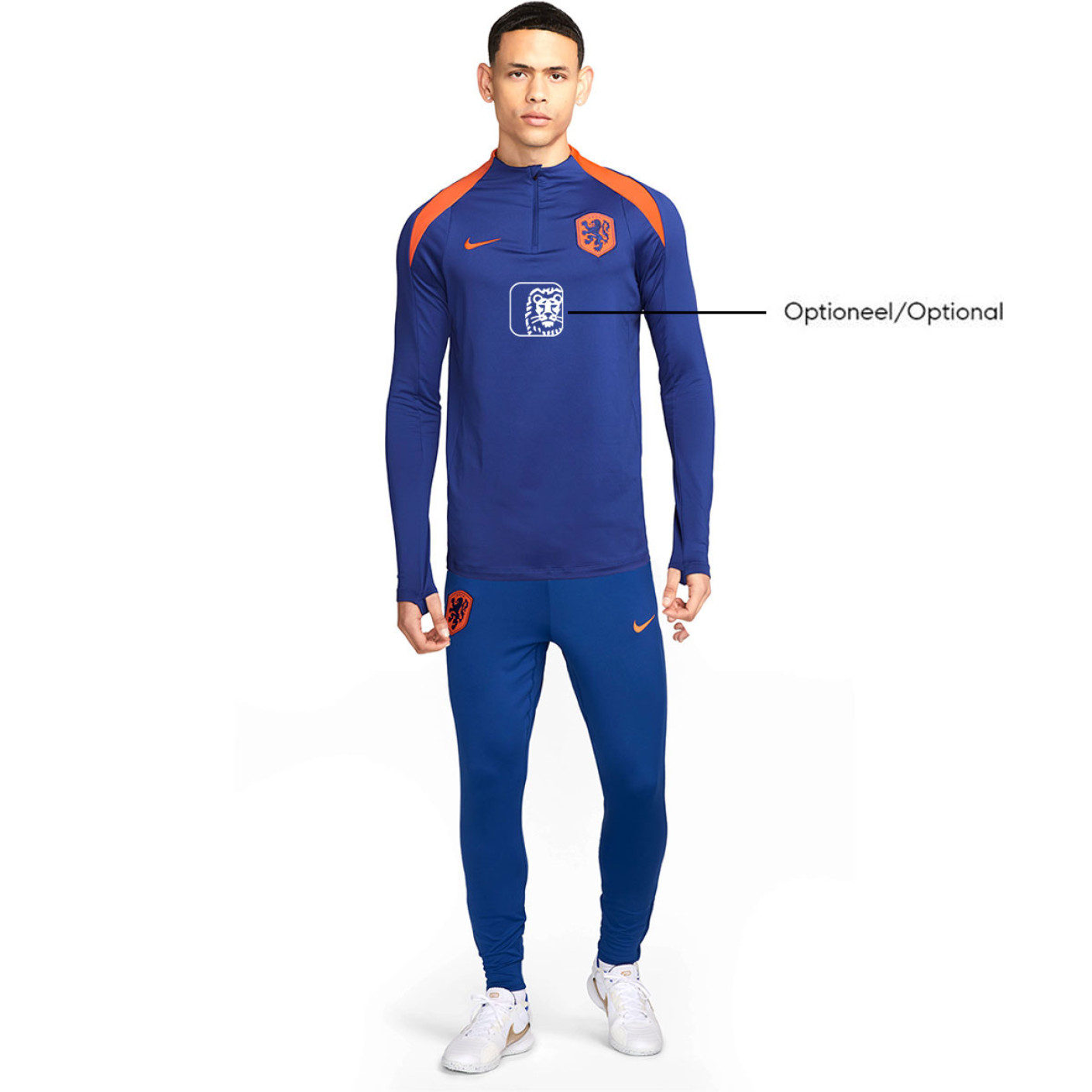 Nike Pays Bas Strike Survetement 1 4 Zip 2024 2026 Bleu Orange