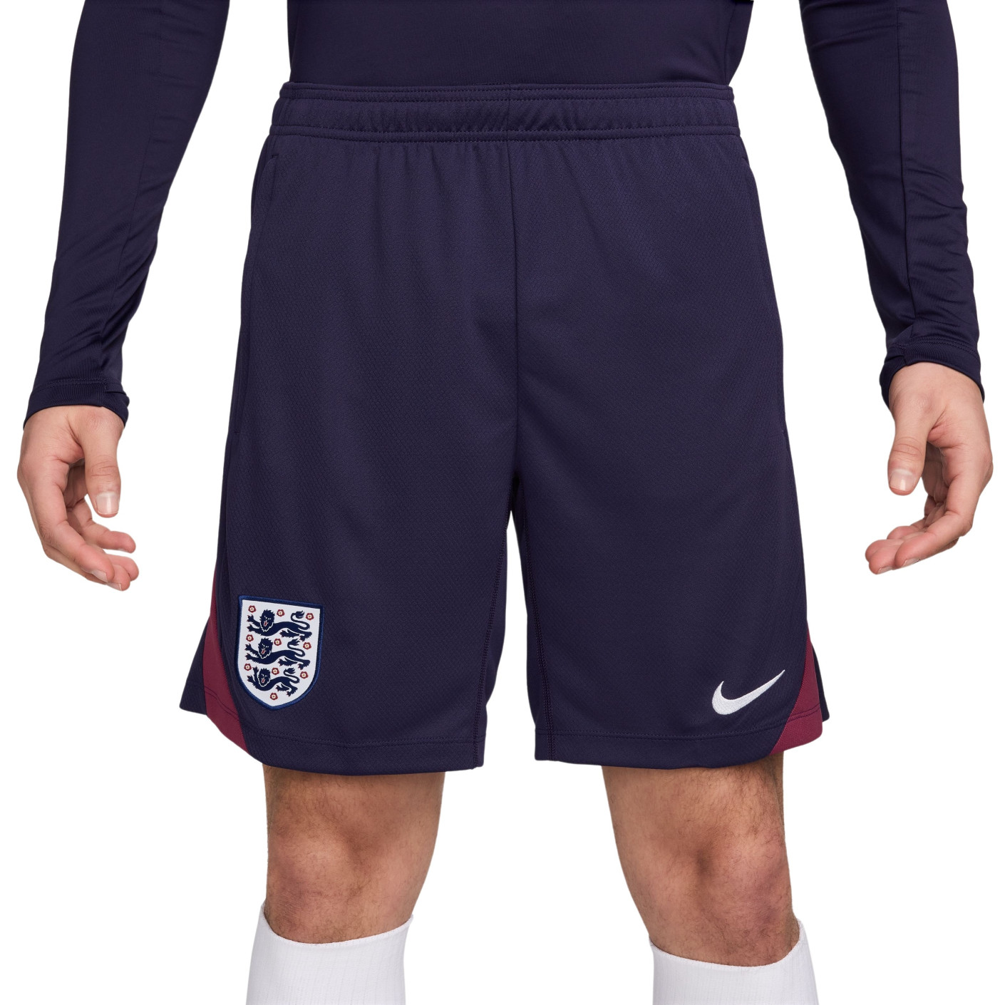 Nike Angleterre Strike Short d'Entraînement 2024-2026 Bleu Foncé Bordeaux