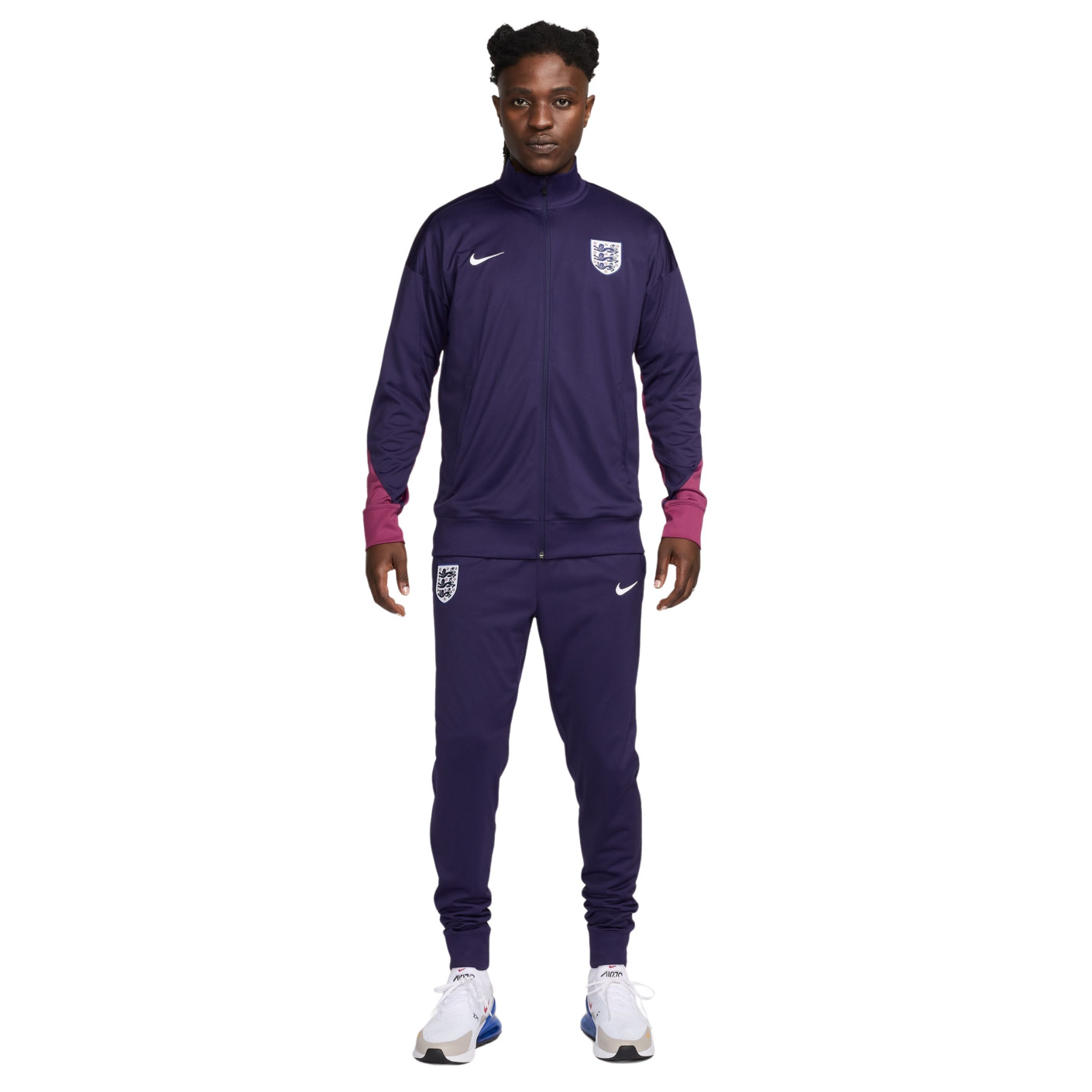 Nike Angleterre Strike Survêtement Full-Zip 2024-2026 Bleu Foncé Mauve Blanc