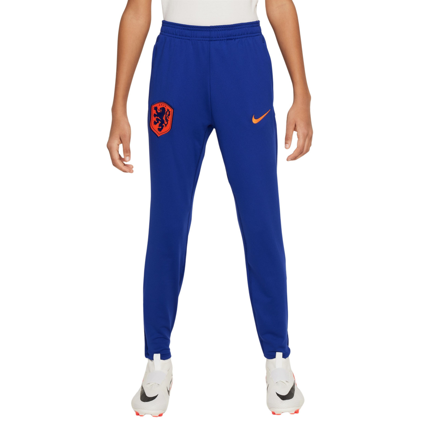 Pantalon d'entraînement Nike Netherlands Strike 2024-2026 pour enfants, bleu et orange