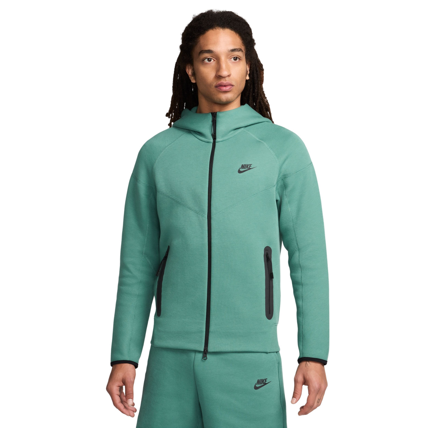 Nike Tech Fleece Sportswear Survetement Vert Noir