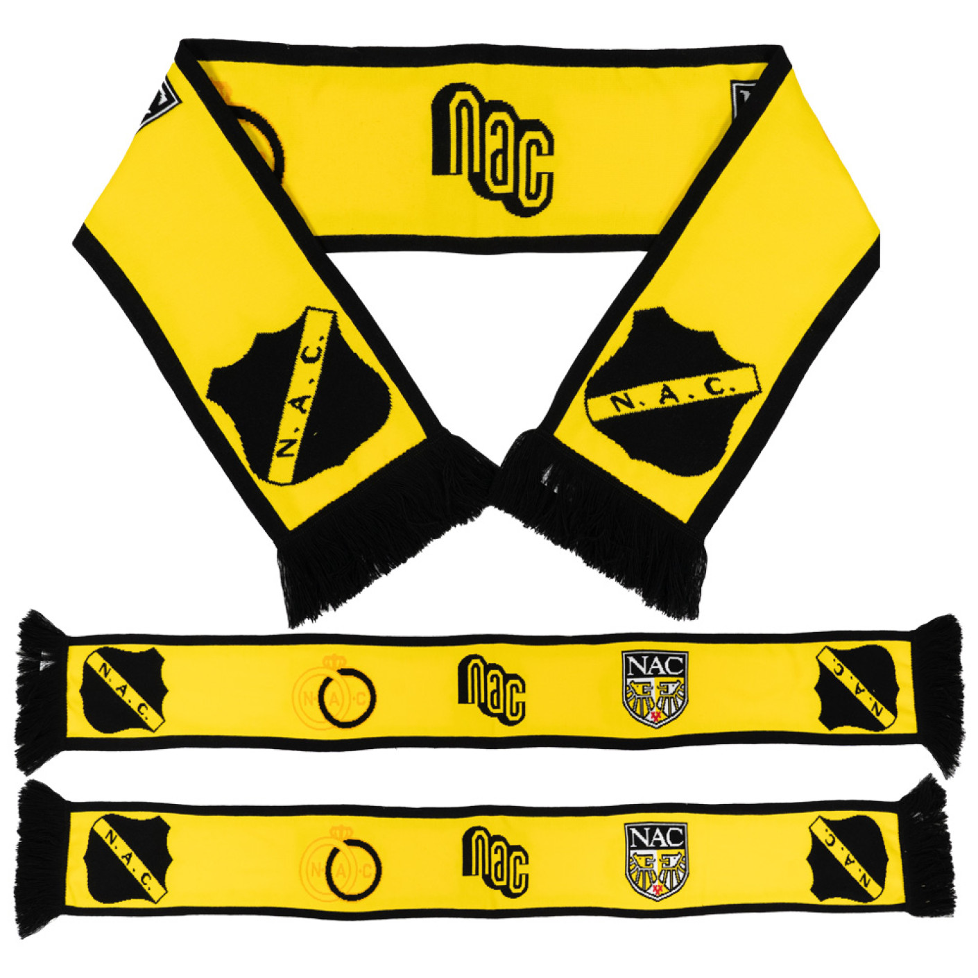 NAC Breda Logo's Sjaal Geel Zwart