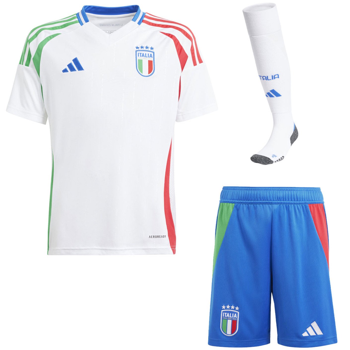 adidas Italië Uittenue 2024-2026 Kids
