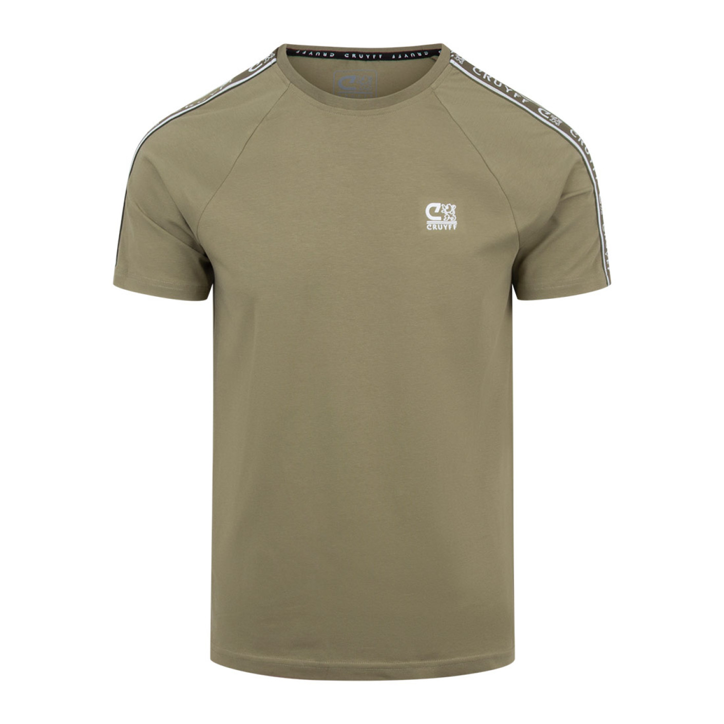 Cruyff Xicota Brand T Shirt Olijfgroen Wit