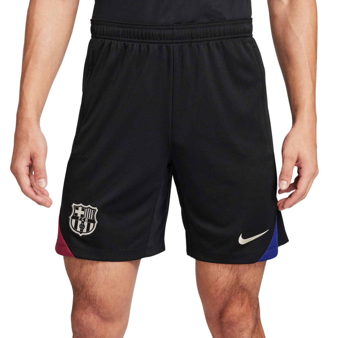 Nike FC Barcelone Strike Short d'Entraînement 2024-2025 Noir Blanc Rouge Bleu