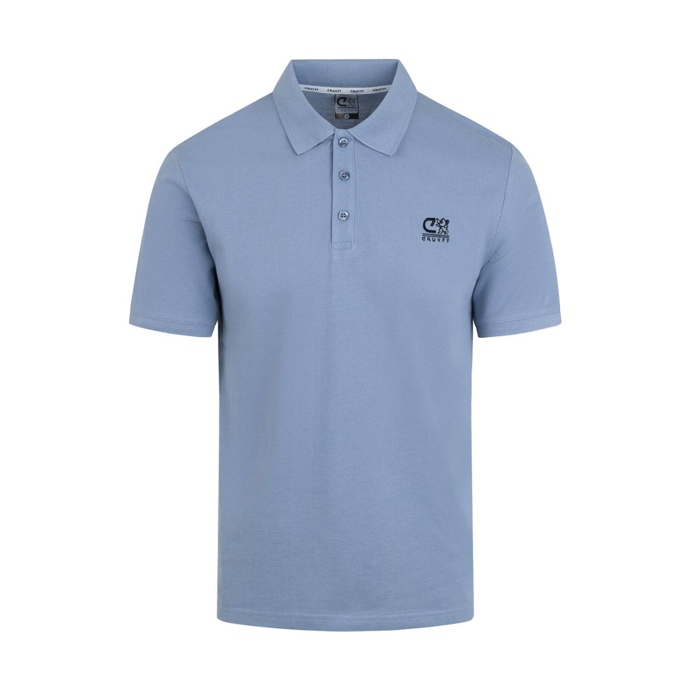 Cruyff Energized Polo Enfants Bleu-Gris Noir