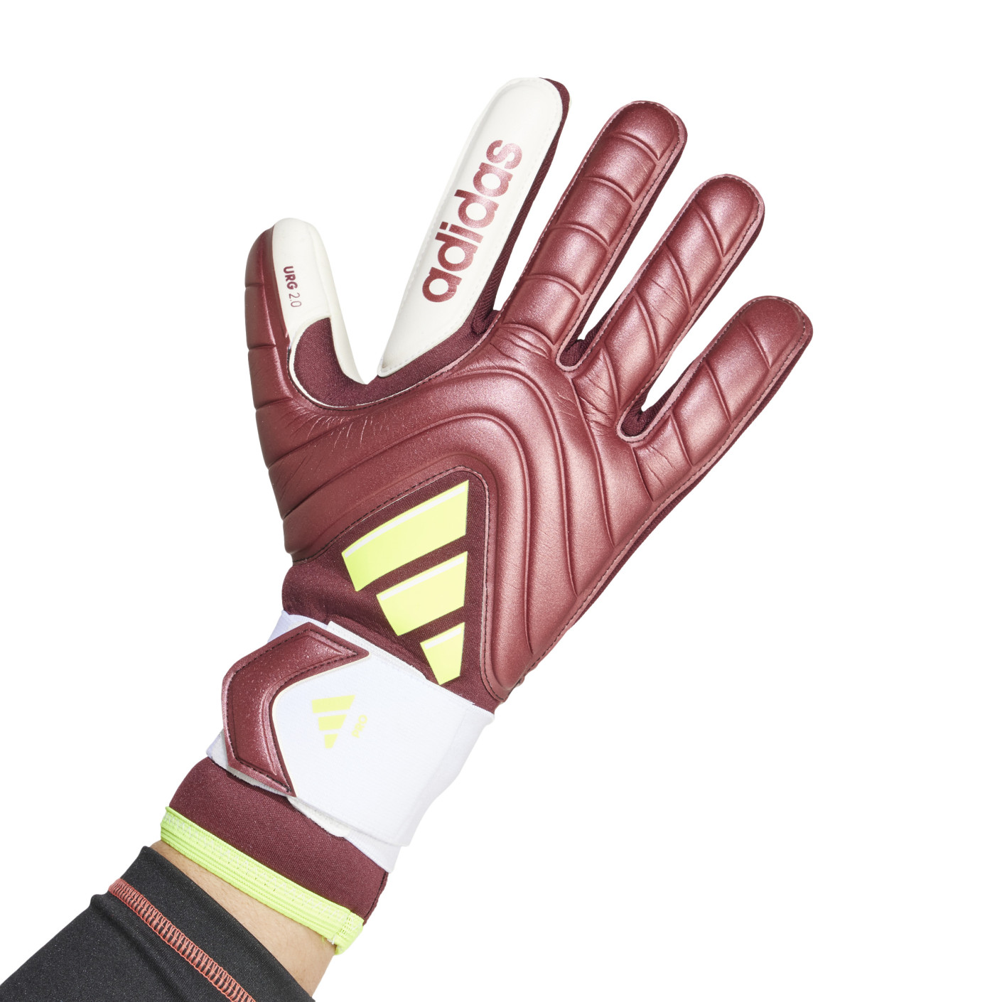 adidas Copa Pro Gants de Gardien de But Bordeaux Blanc Jaune