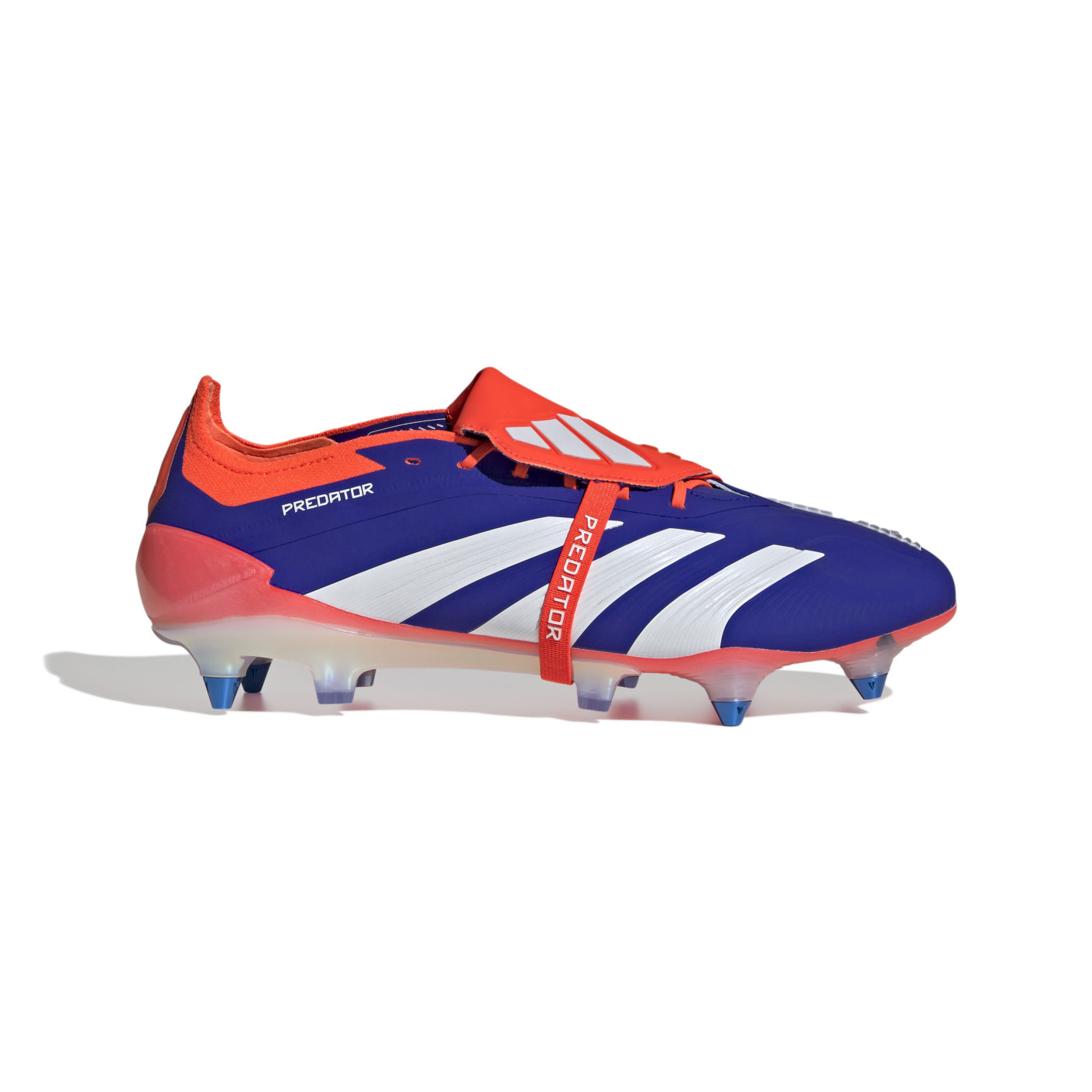 adidas Predator Elite FT Crampons Visses Chaussures de Foot SG Bleu Blanc Rouge Voetbalshop.be