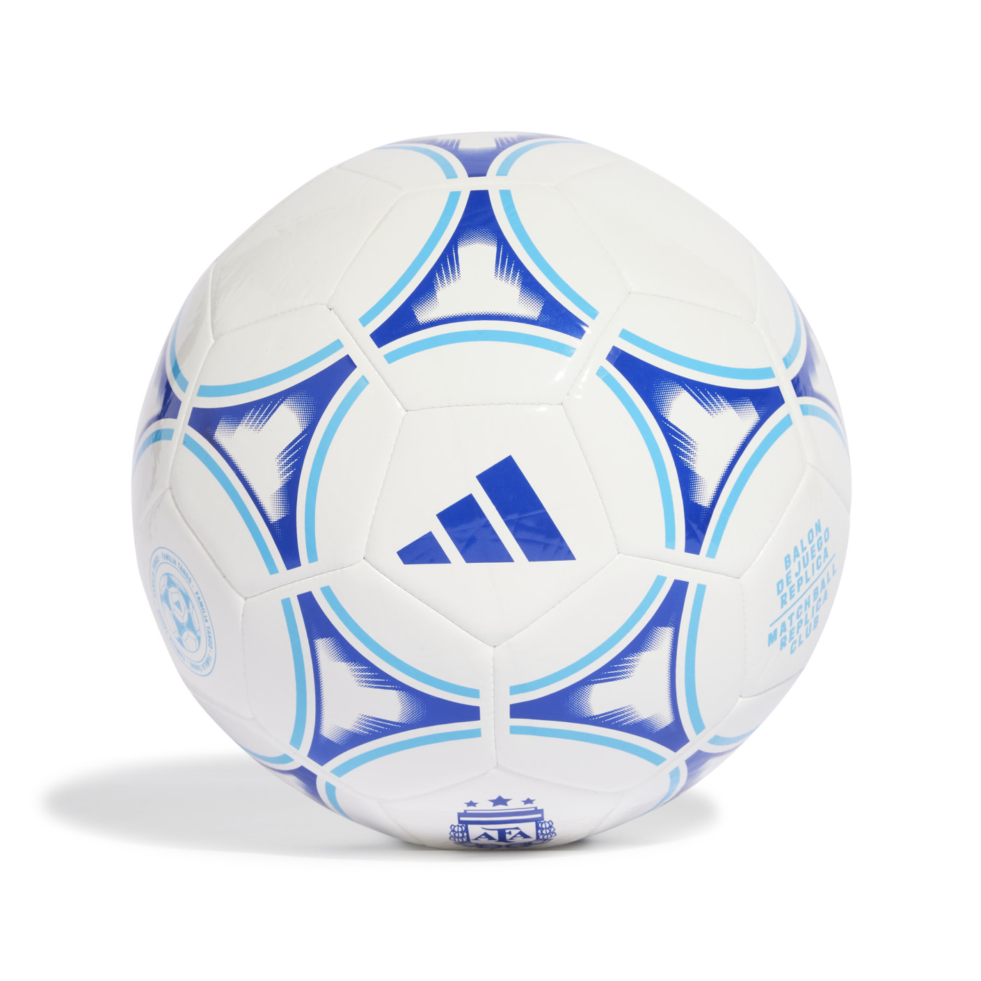 adidas Argentine Club Ballon de Foot Taille 5 Blanc Bleu