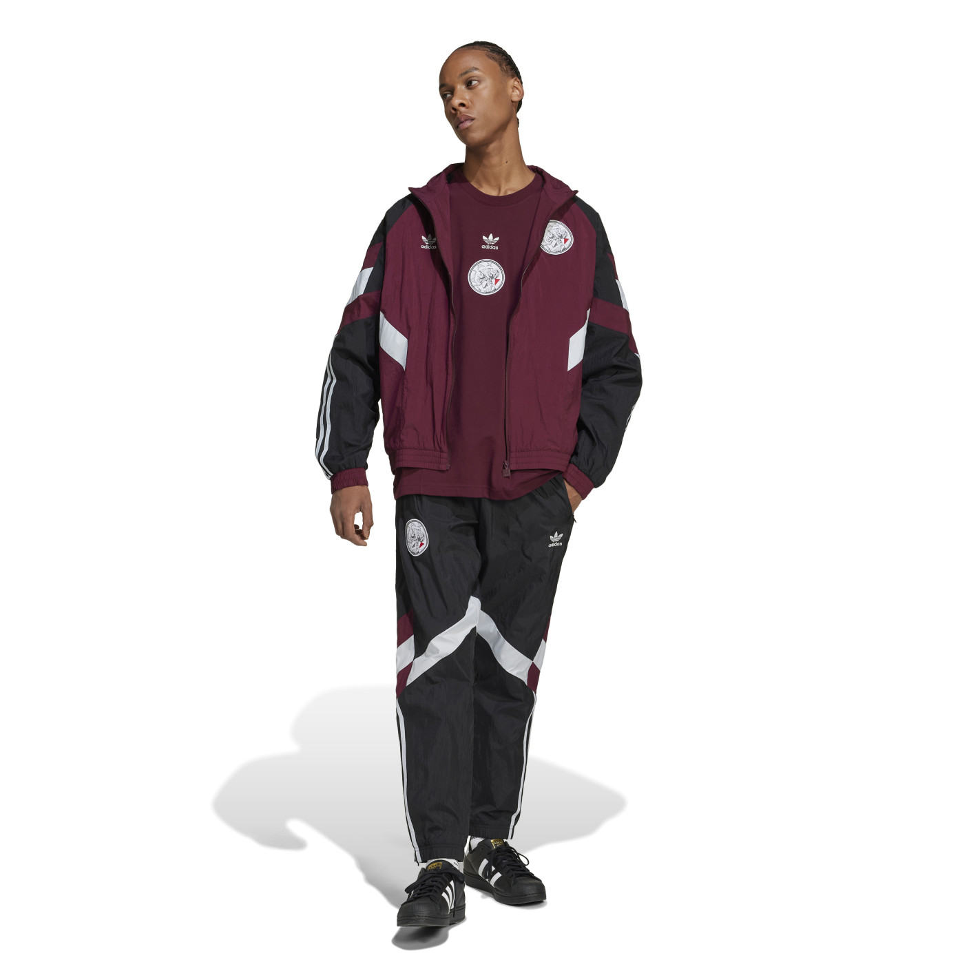 Bordeaux adidas trainingspak top