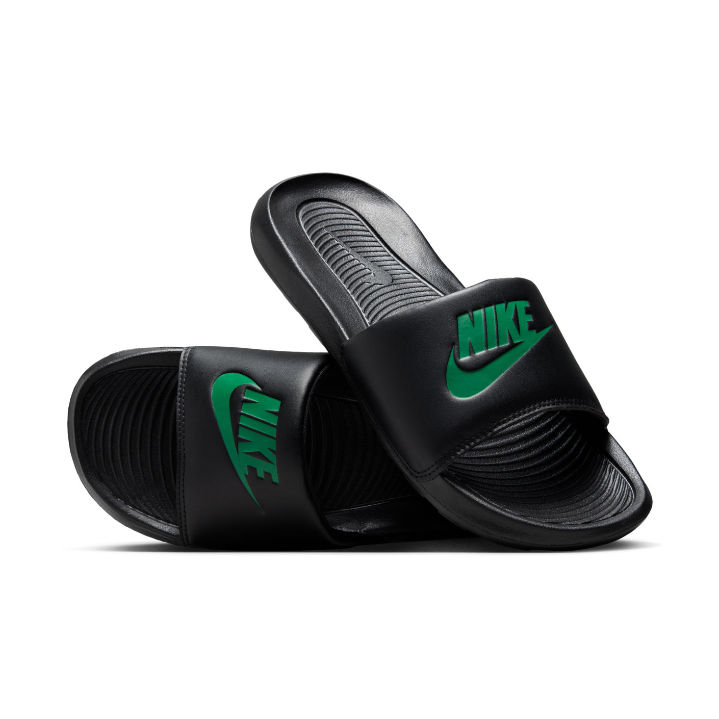 Nike Victori One Claquettes Noir Vert