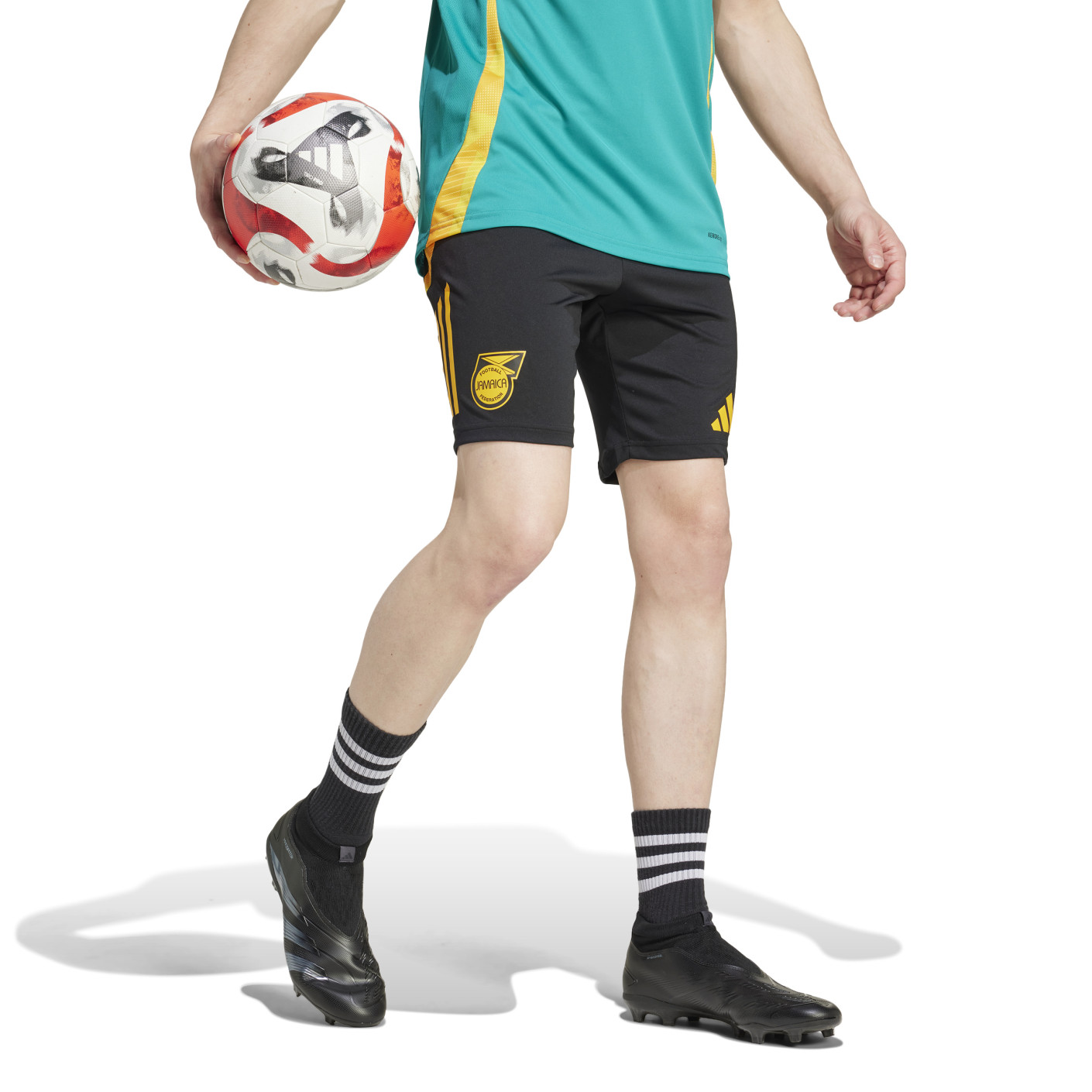 adidas Jamaïque Short d'Entraînement 2024-2026 Noir Jaune