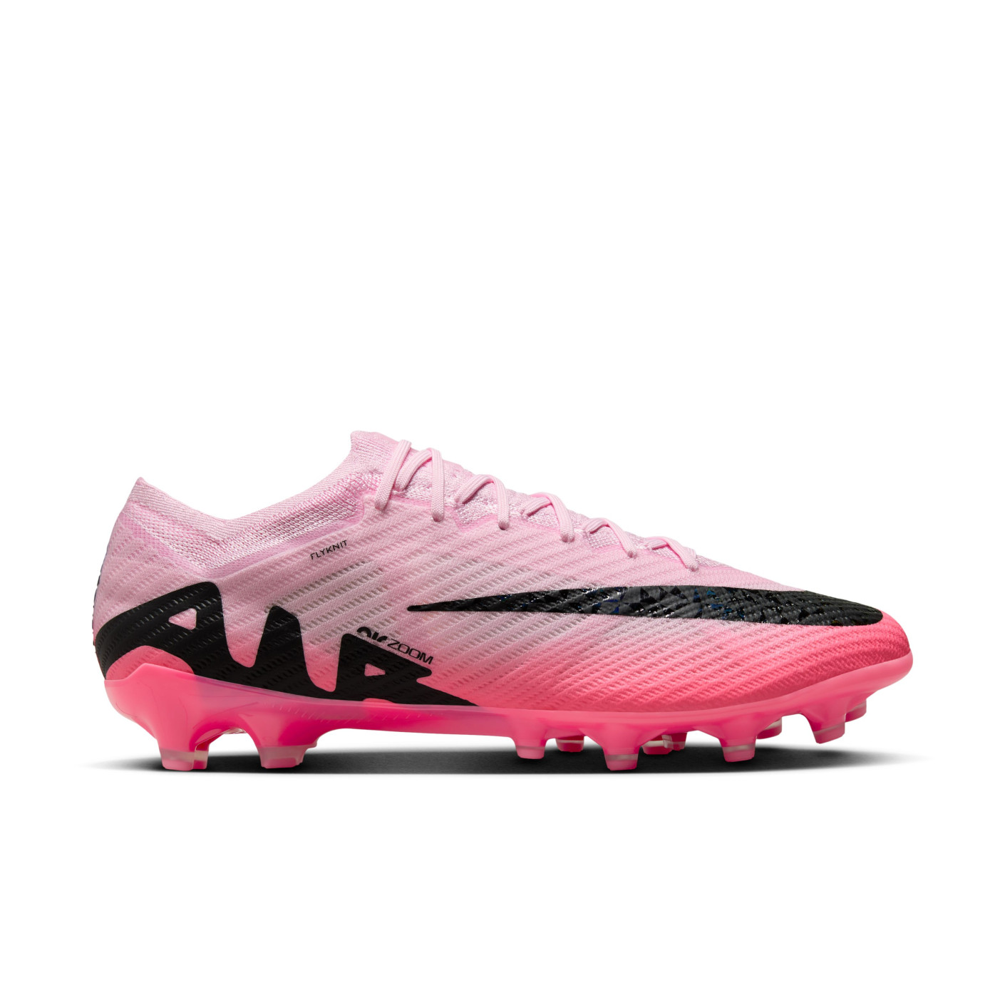 Nike Zoom Mercurial Vapor 15 Elite Kunstgras Voetbalschoenen AG Lichtroze Felroze Zwart Voetbalshop.be